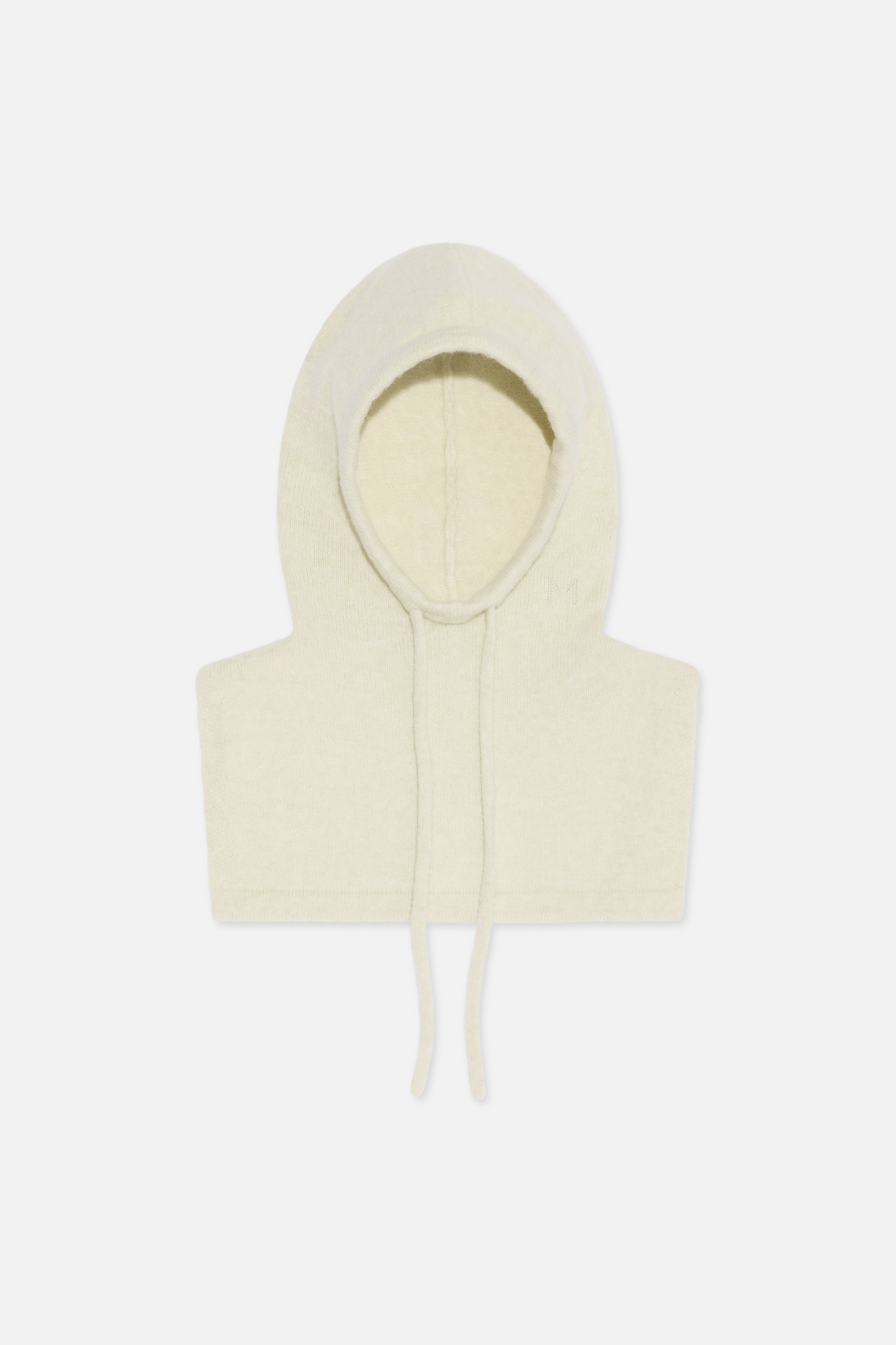 Brushed Knit Balaclava | Cloud White