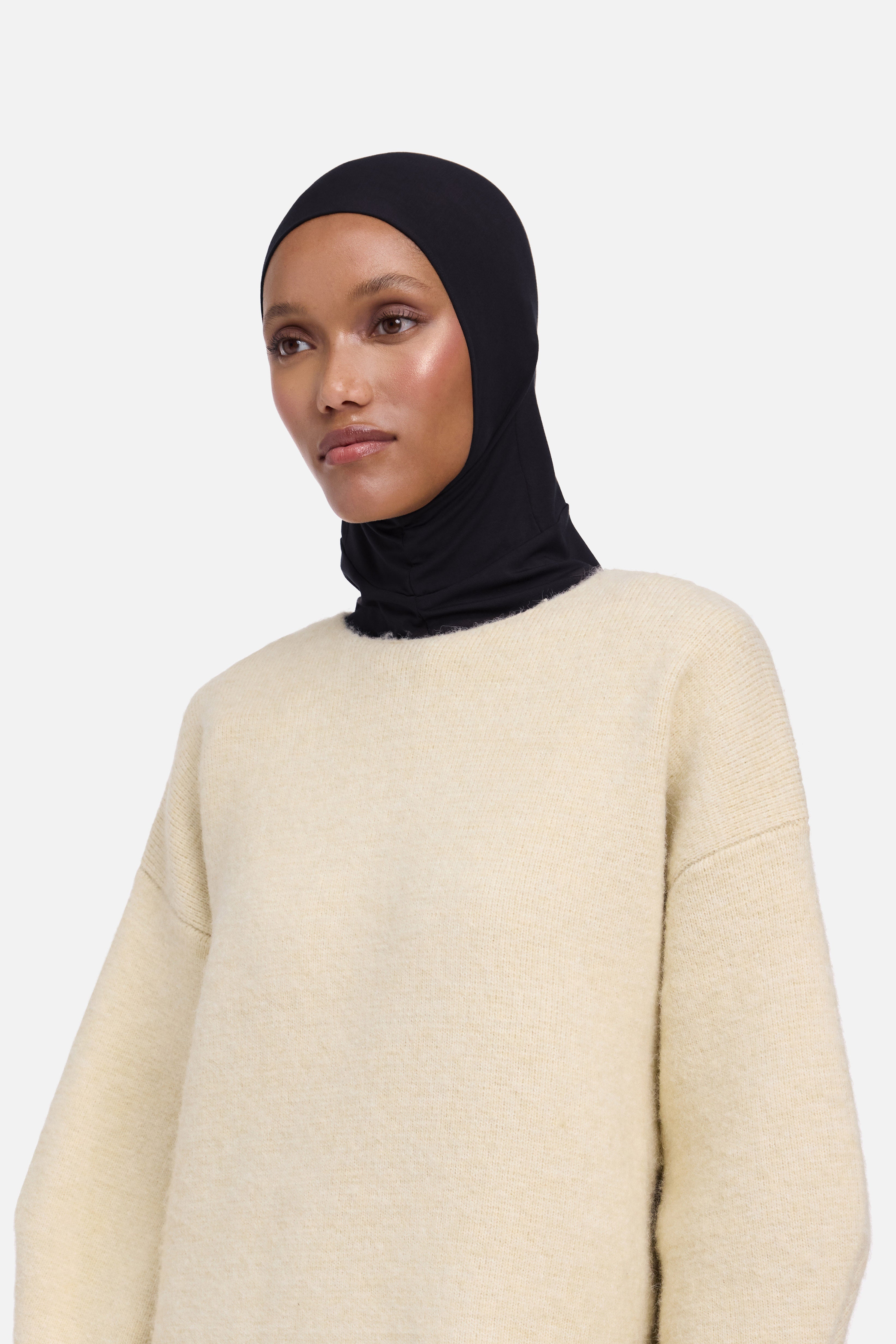 Bamboo Full Cover Underscarf | Black