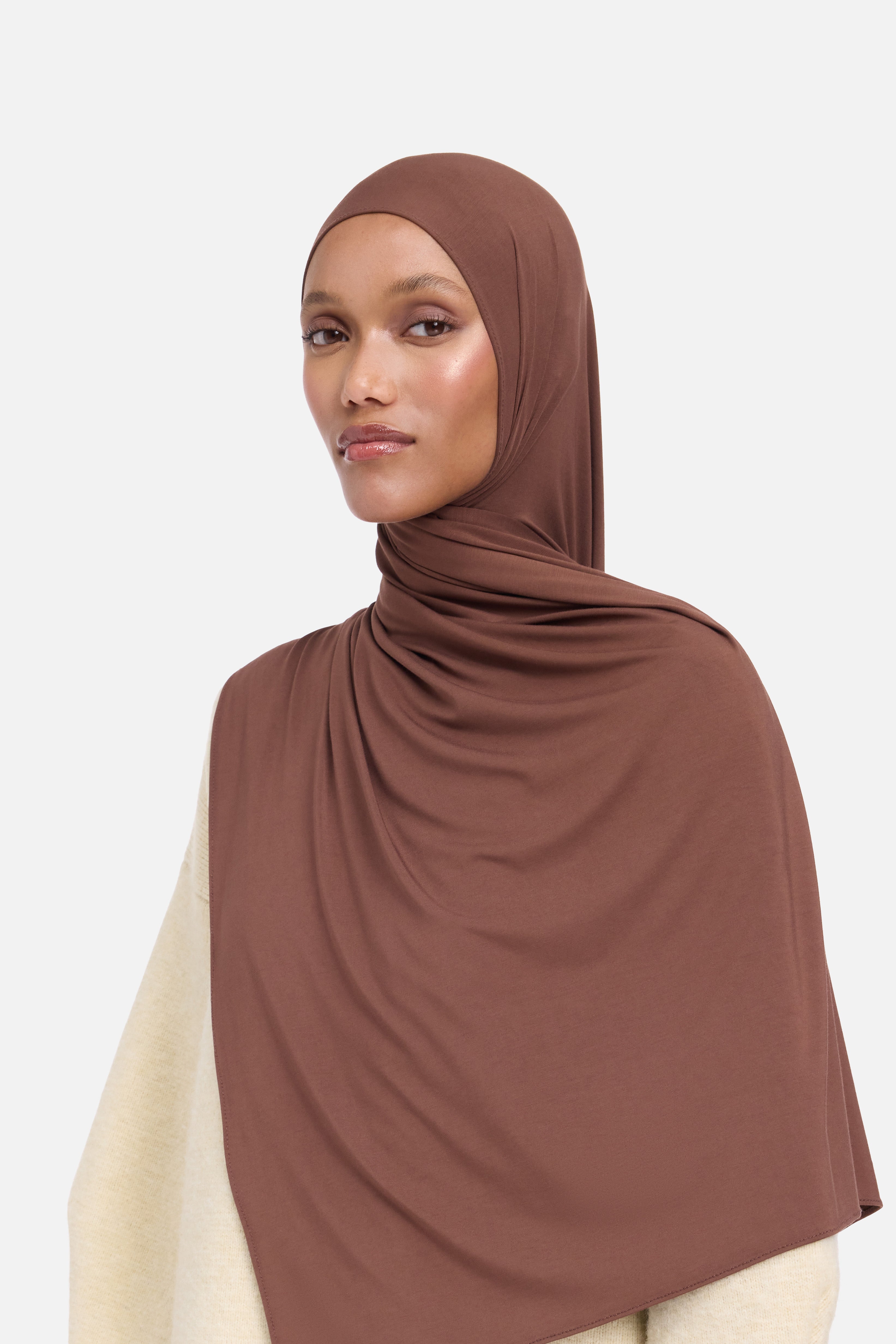 Bamboo Jersey Scarf | Red Wood