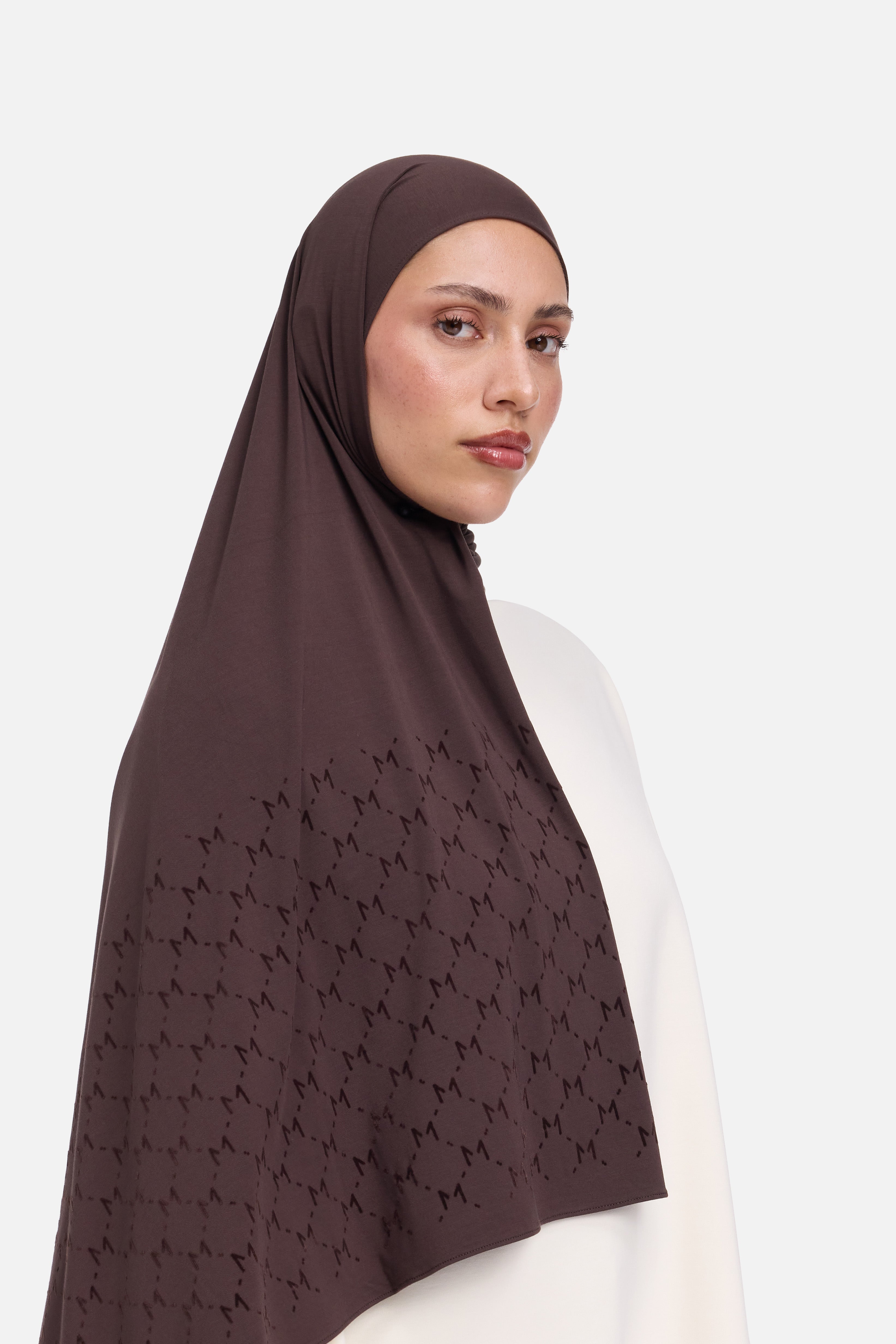 The Monogram Flock Bamboo | Dark Brown