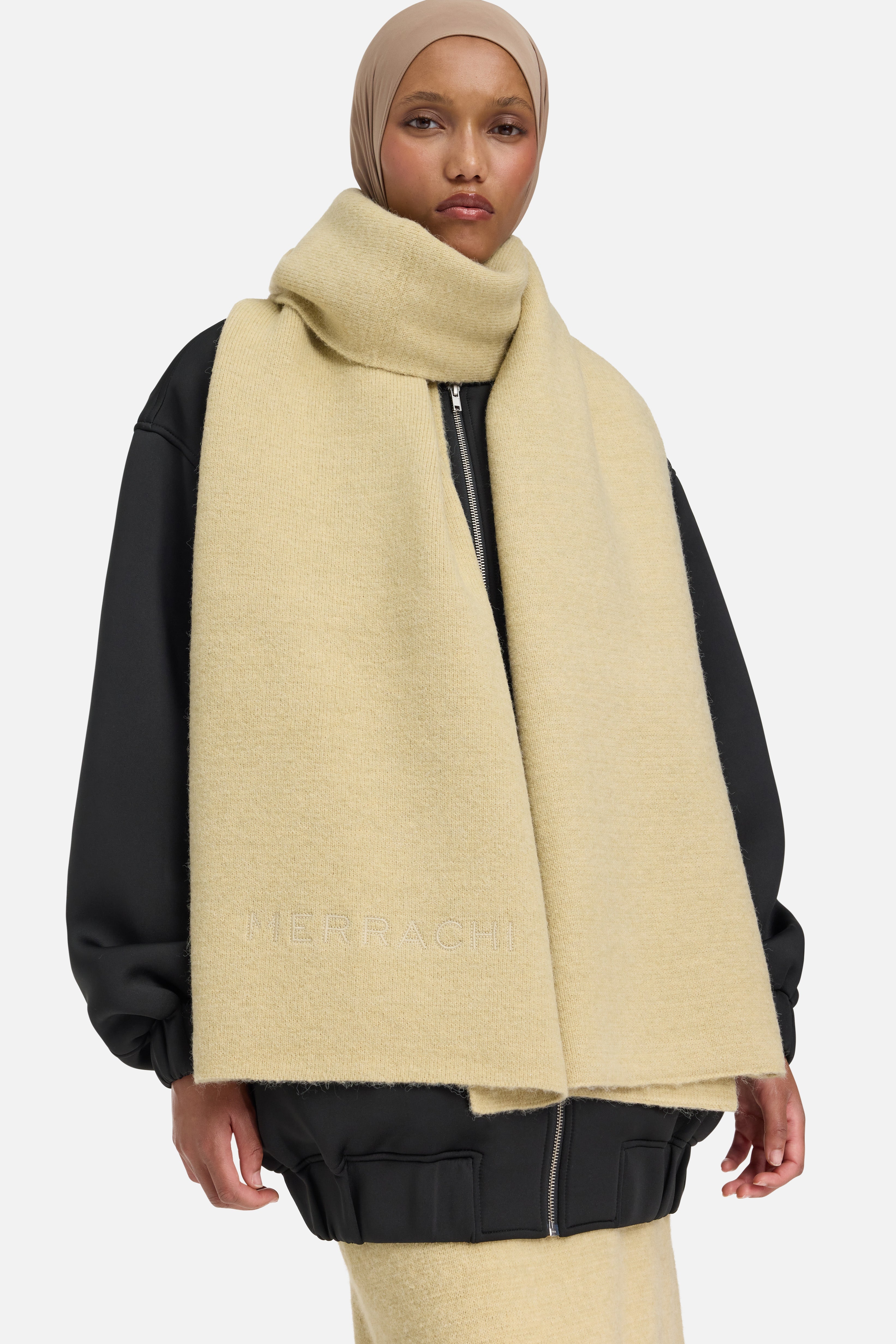 Brushed Knit Scarf | Desert Clay