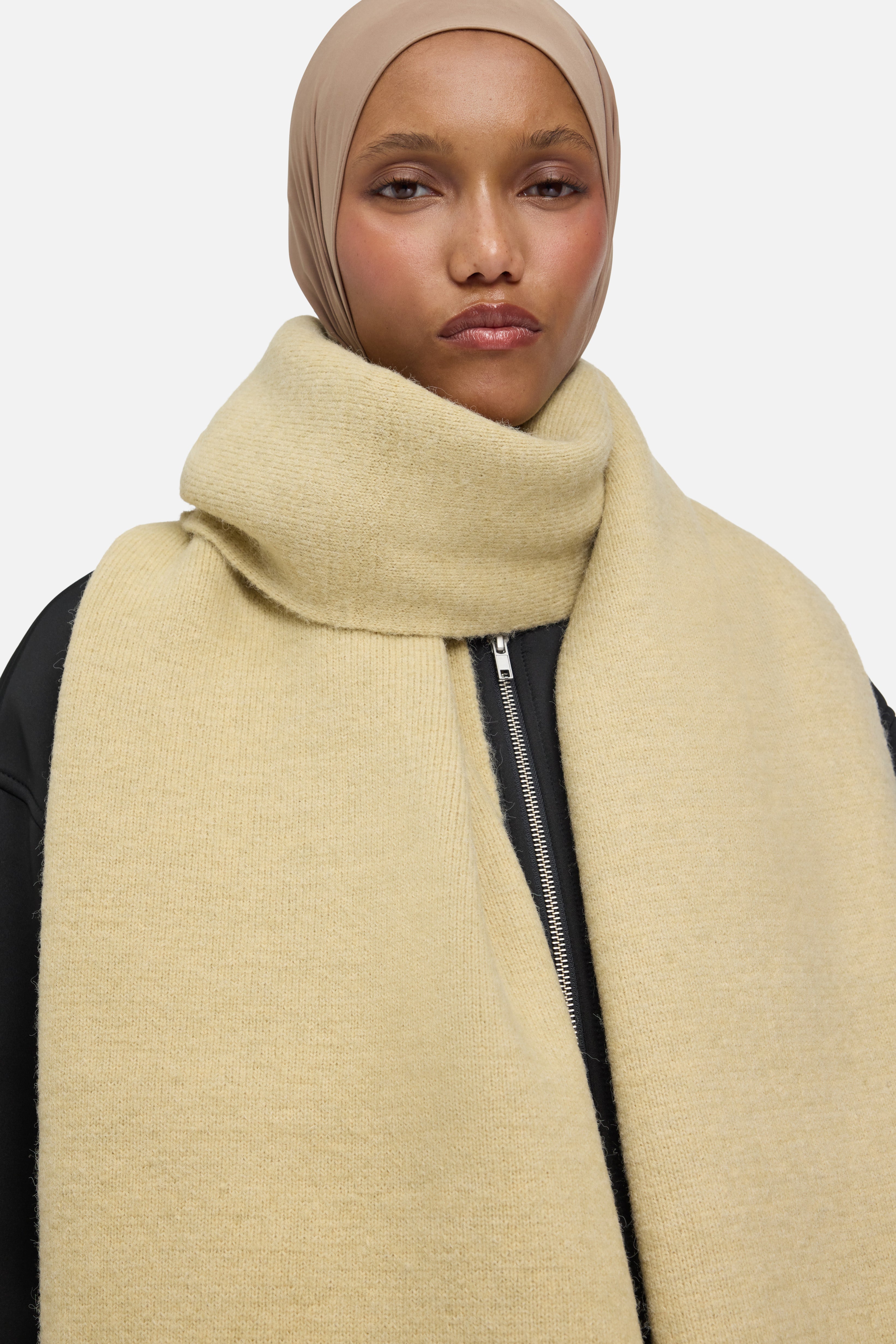 Brushed Knit Scarf | Desert Clay