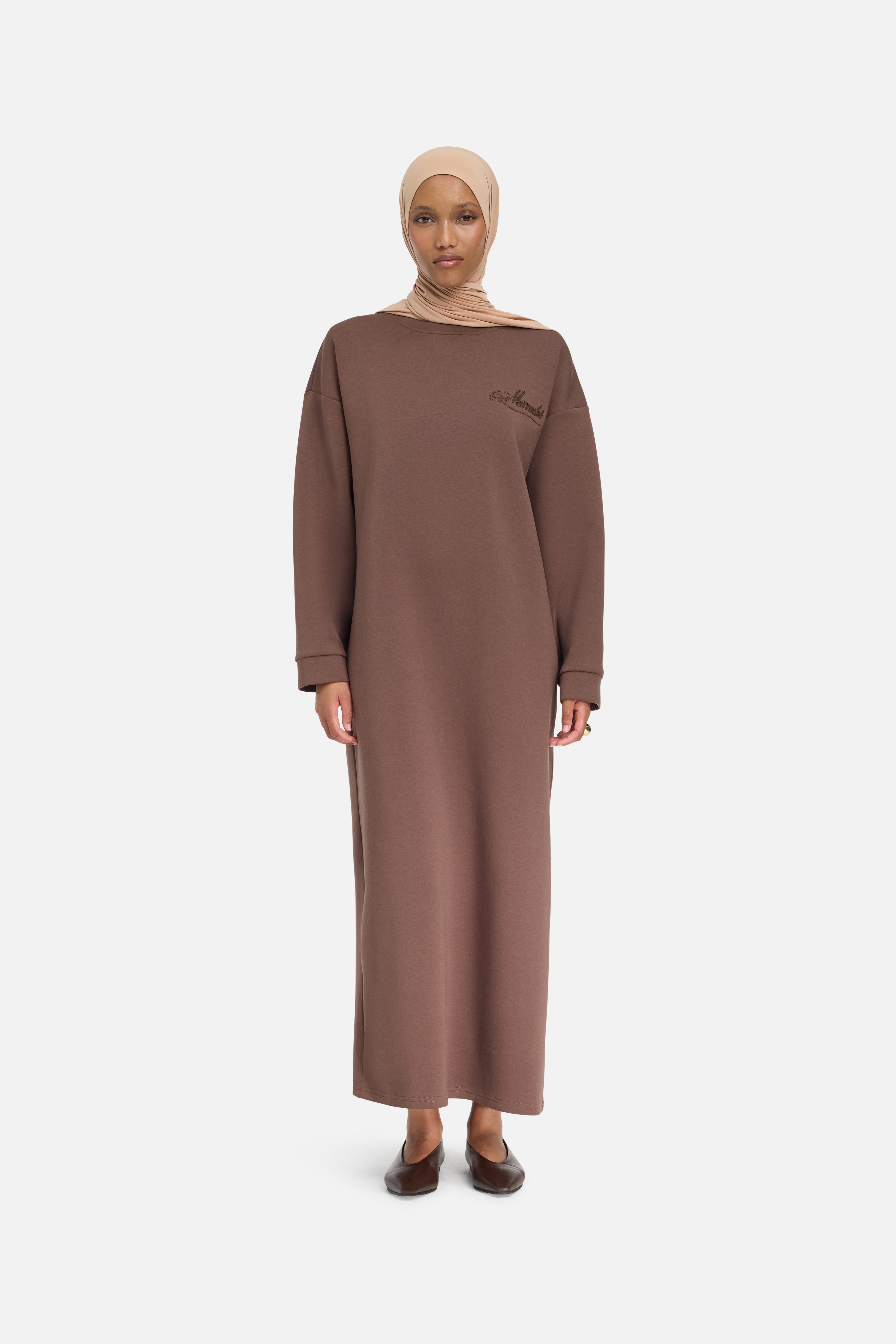 Comfy Sweater Dress | Chocolate