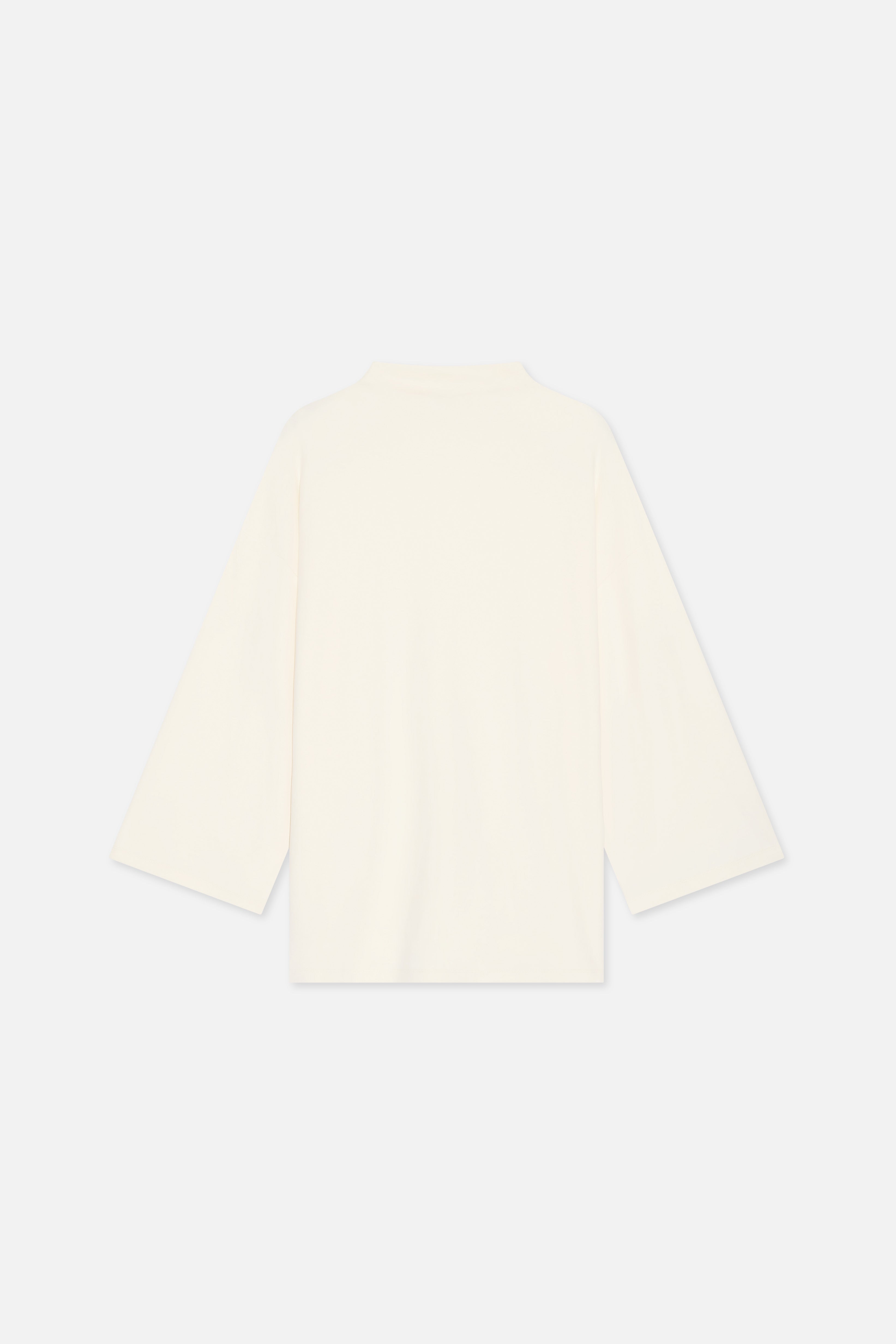 High Neck Tee | Porcelain