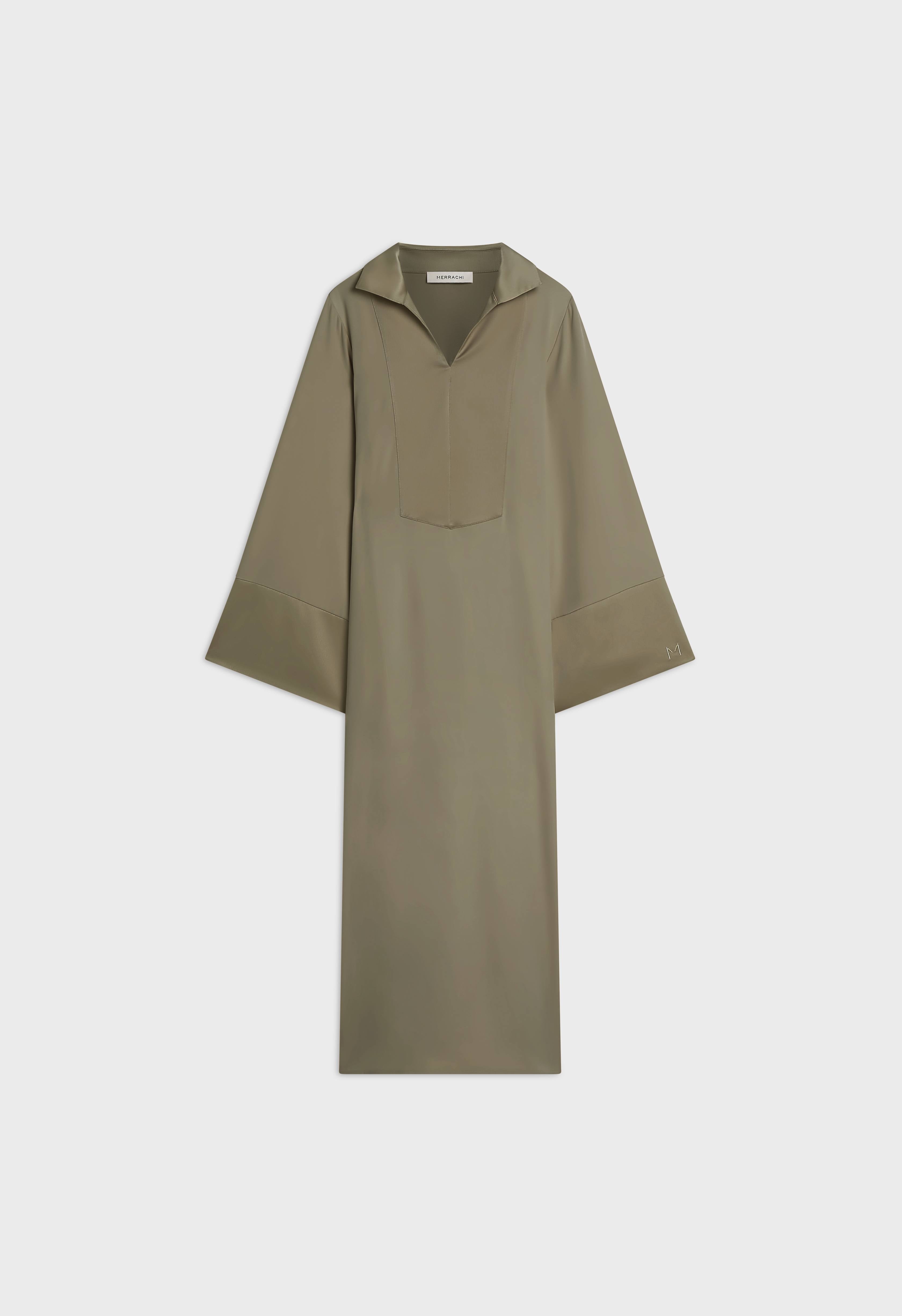 Kaftan Dress Short | Desert Brown