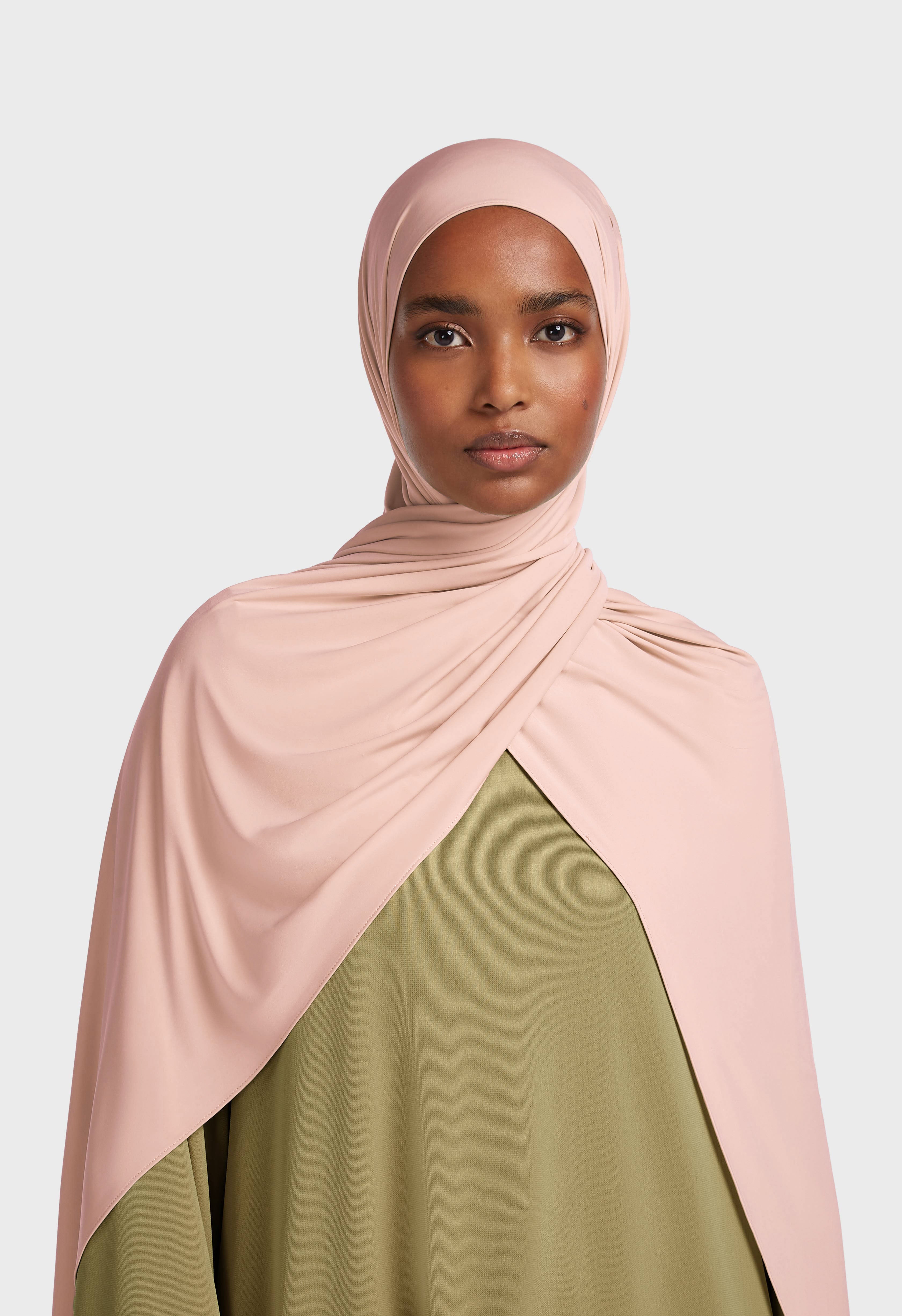 Liquid Jersey Scarf | Frosted Blush