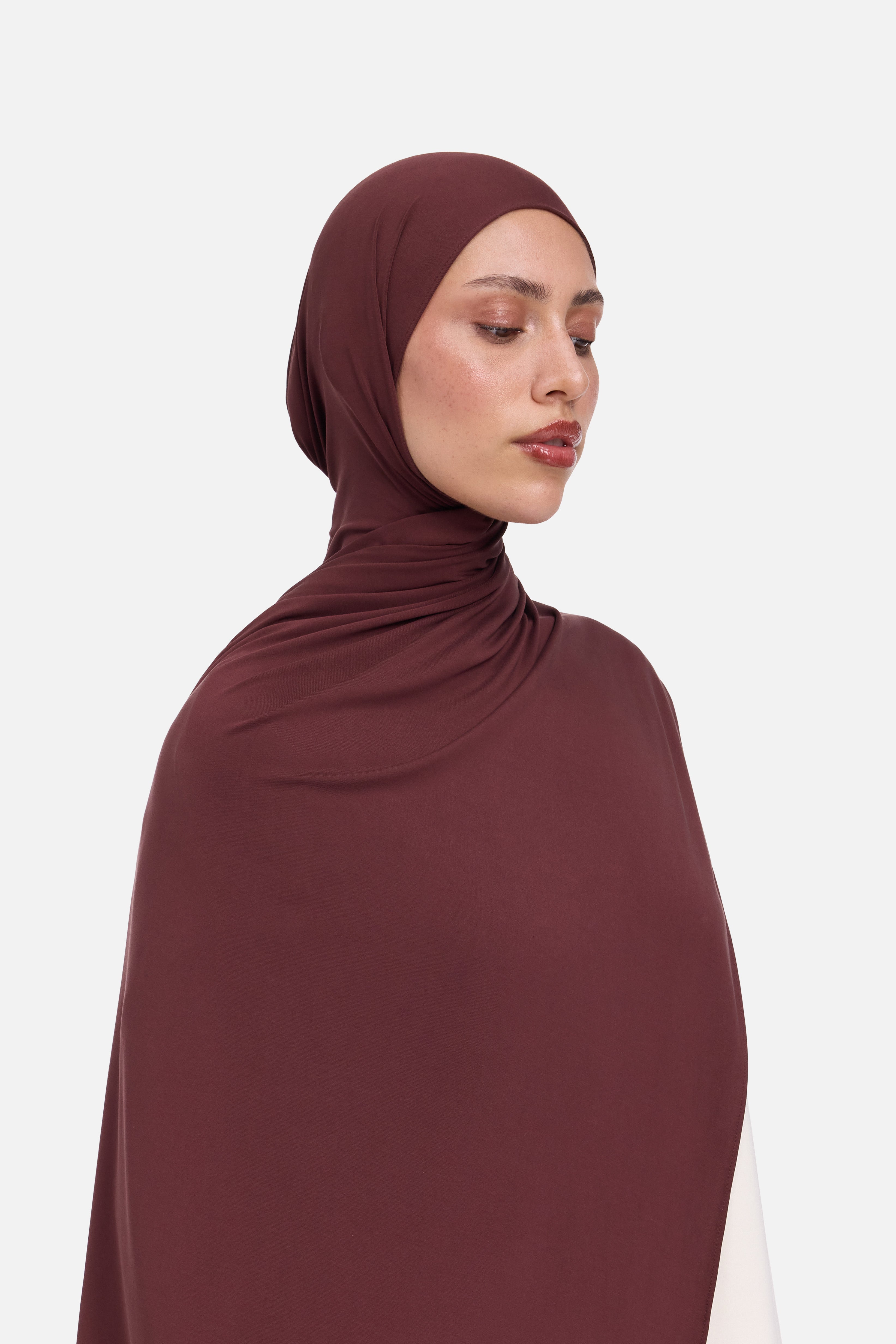 Liquid Jersey Scarf | Vintage Purple