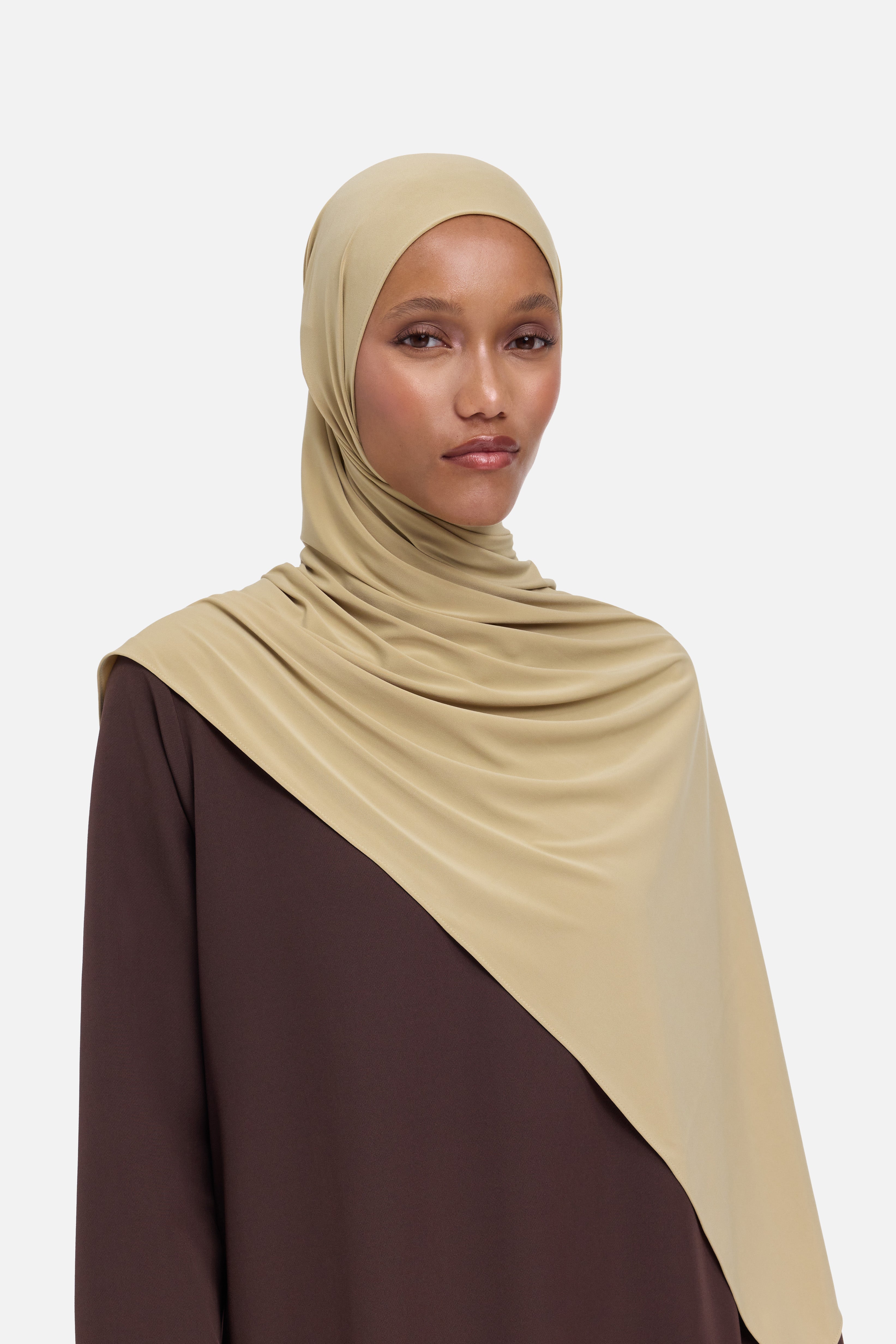 Premium Jersey Scarf | Moss Beige