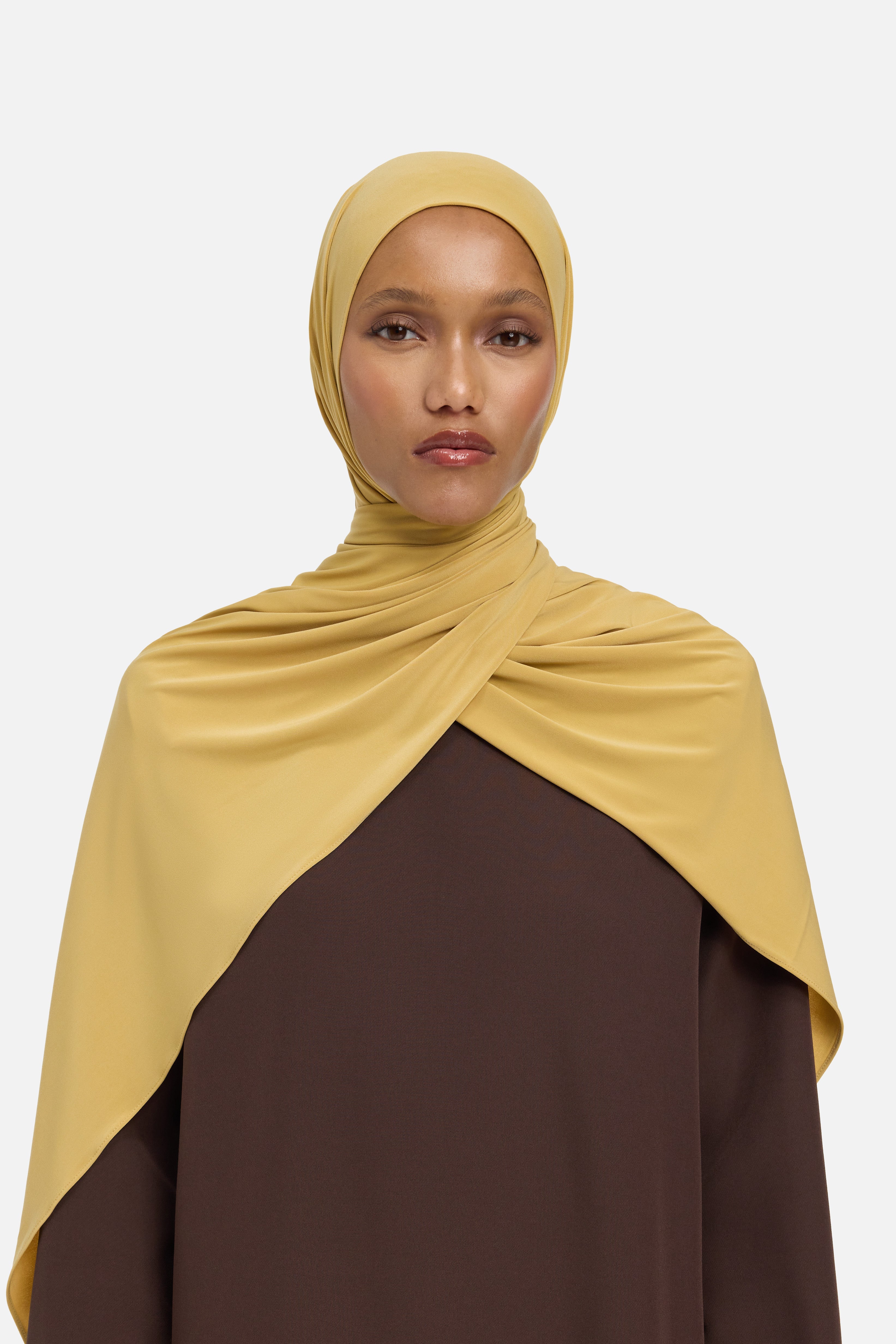 Premium Jersey Scarf | Caramel Taupe