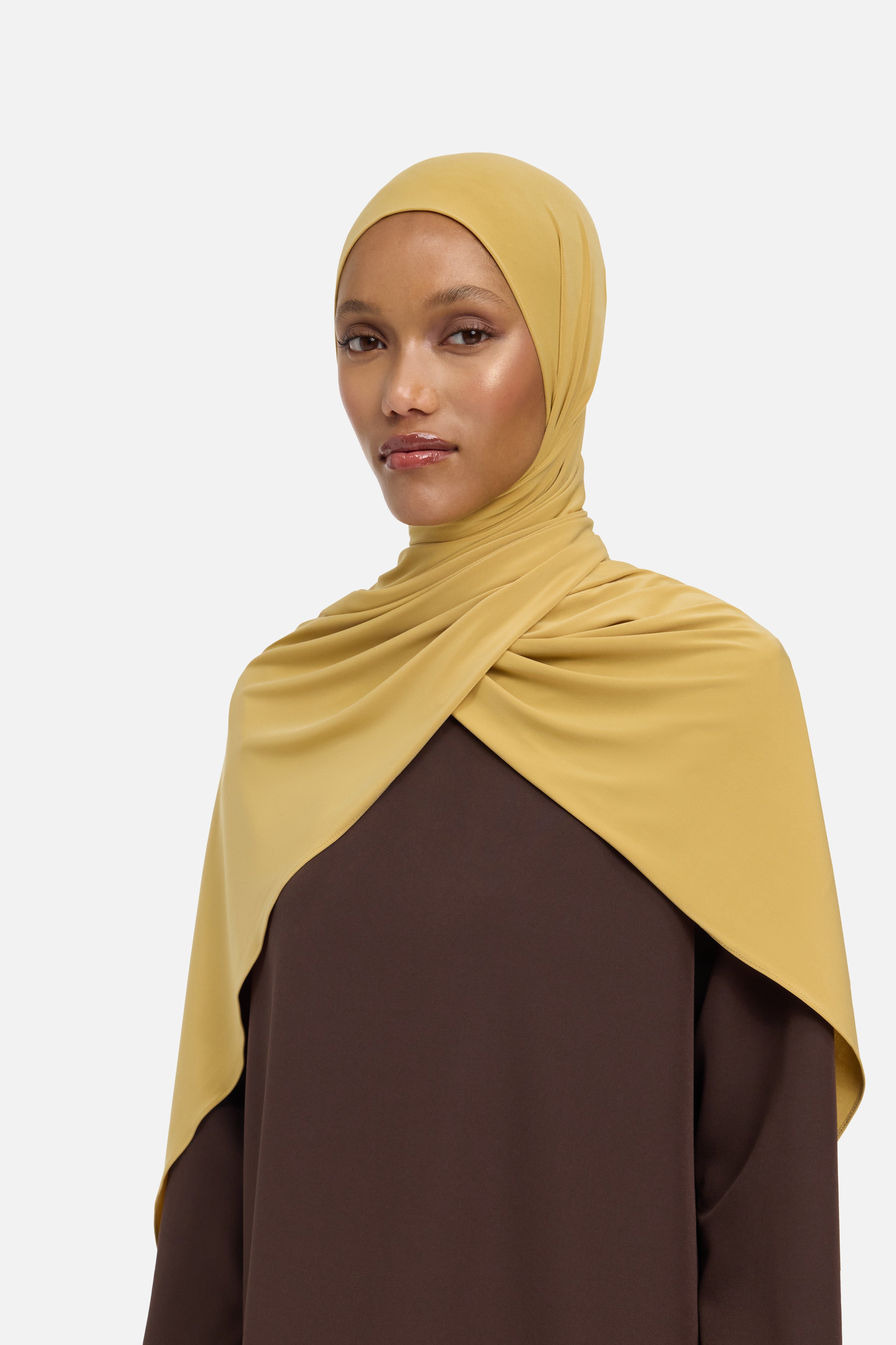 Premium Jersey Scarf | Caramel Taupe