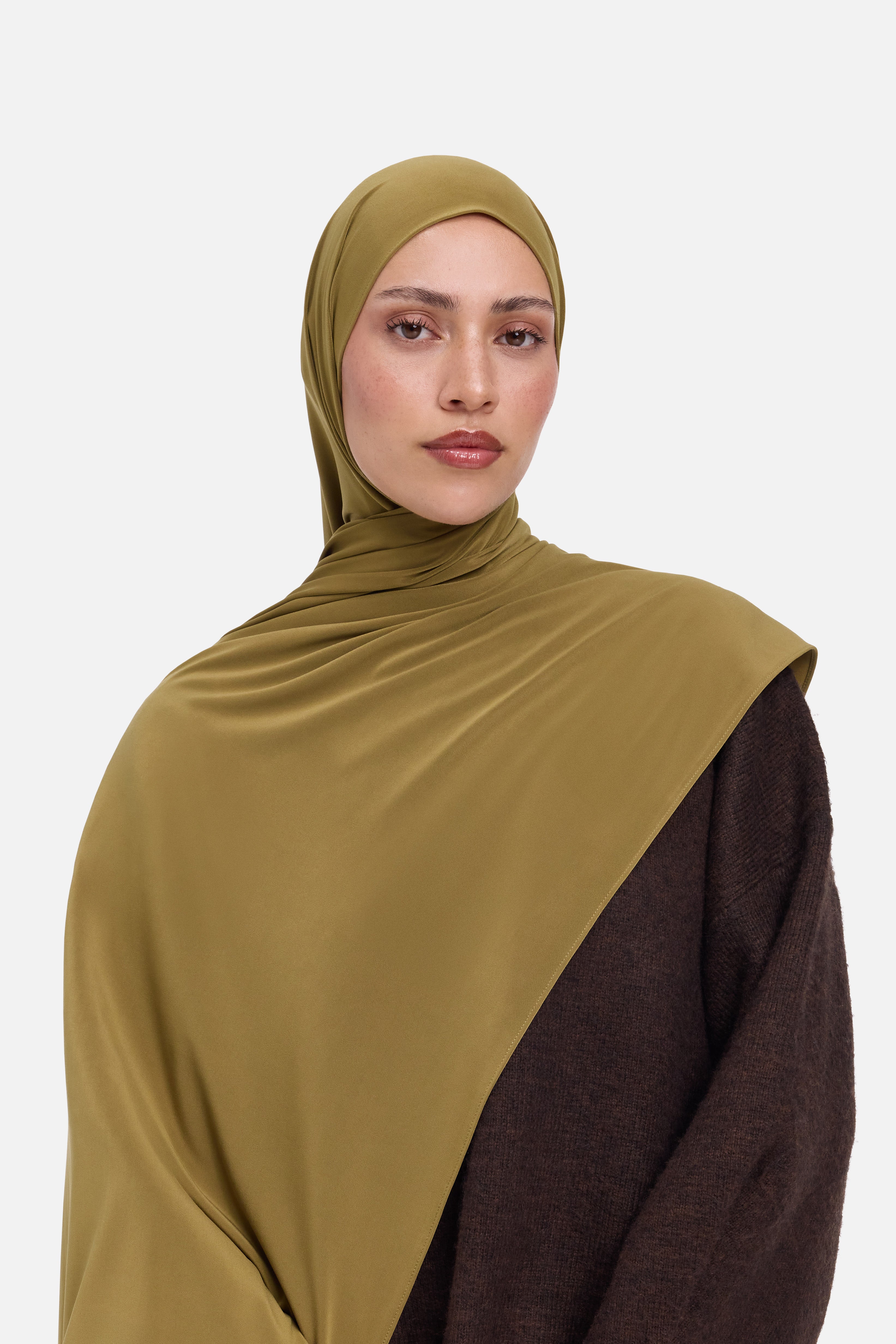 Premium Jersey Scarf | Warm Olive