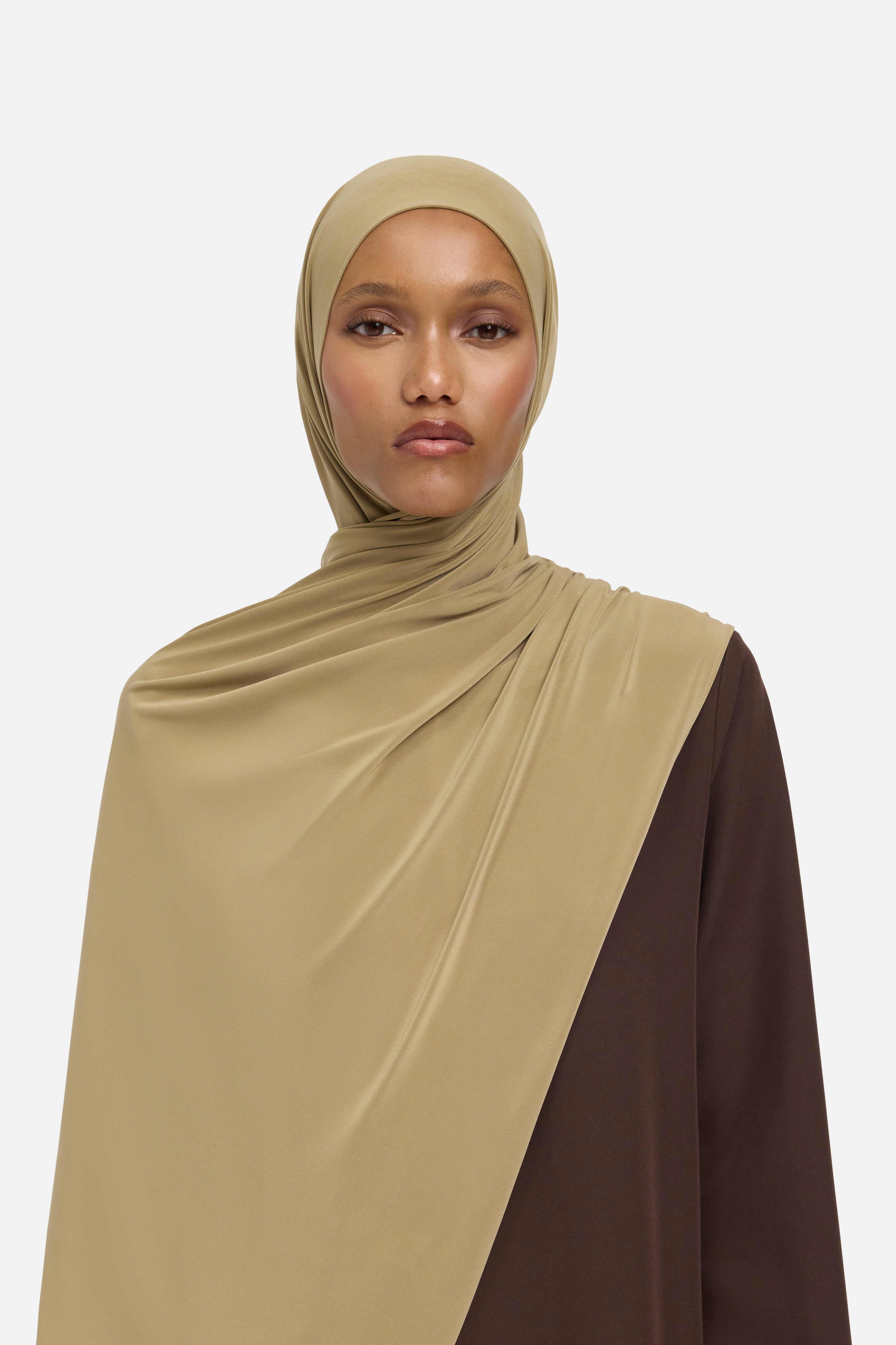 Premium Jersey Scarf | Wood Brown