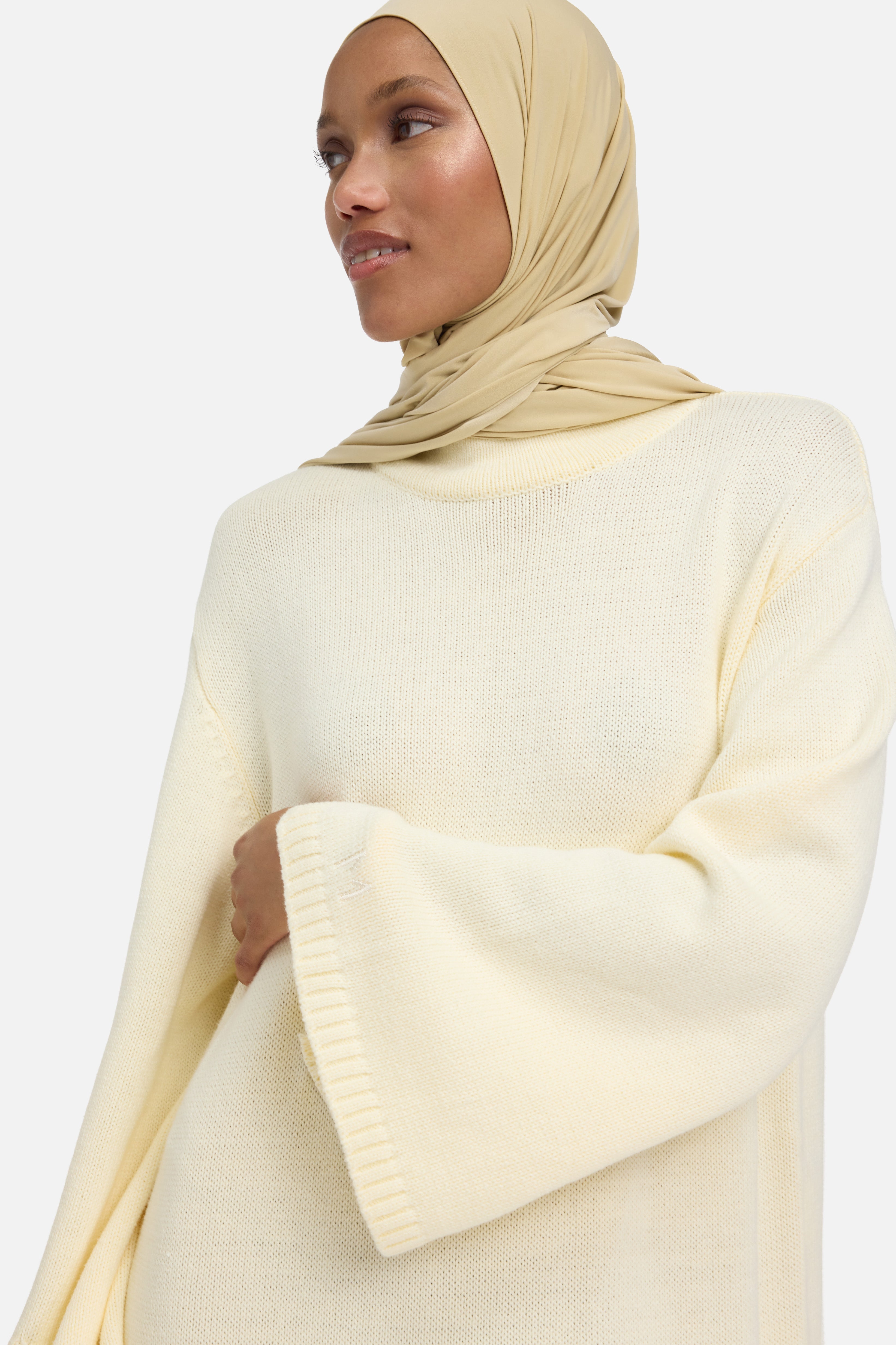 Ribbed Knit Dress | Porcelain