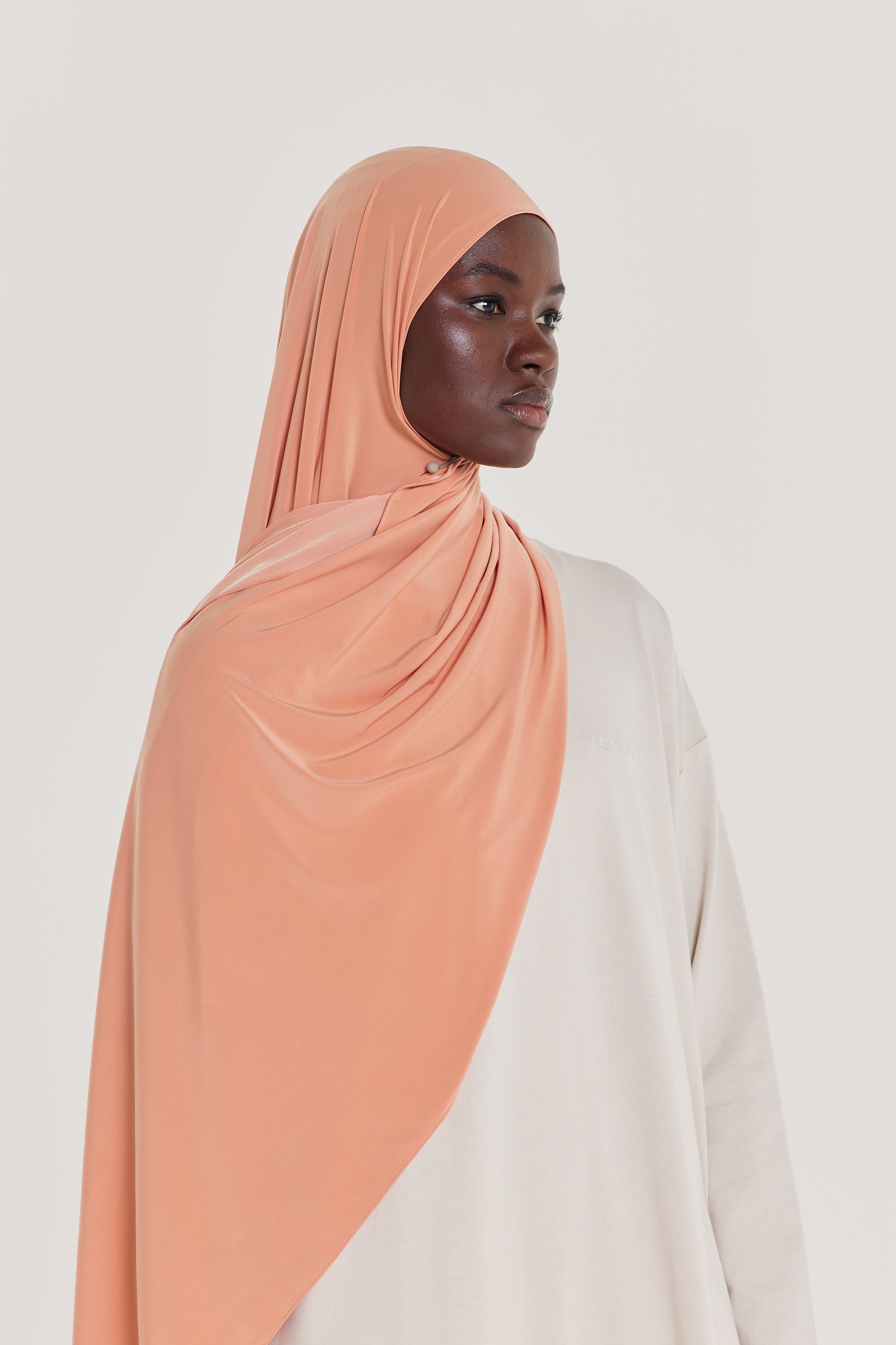 Liquid Jersey Scarf | Pastel Orange