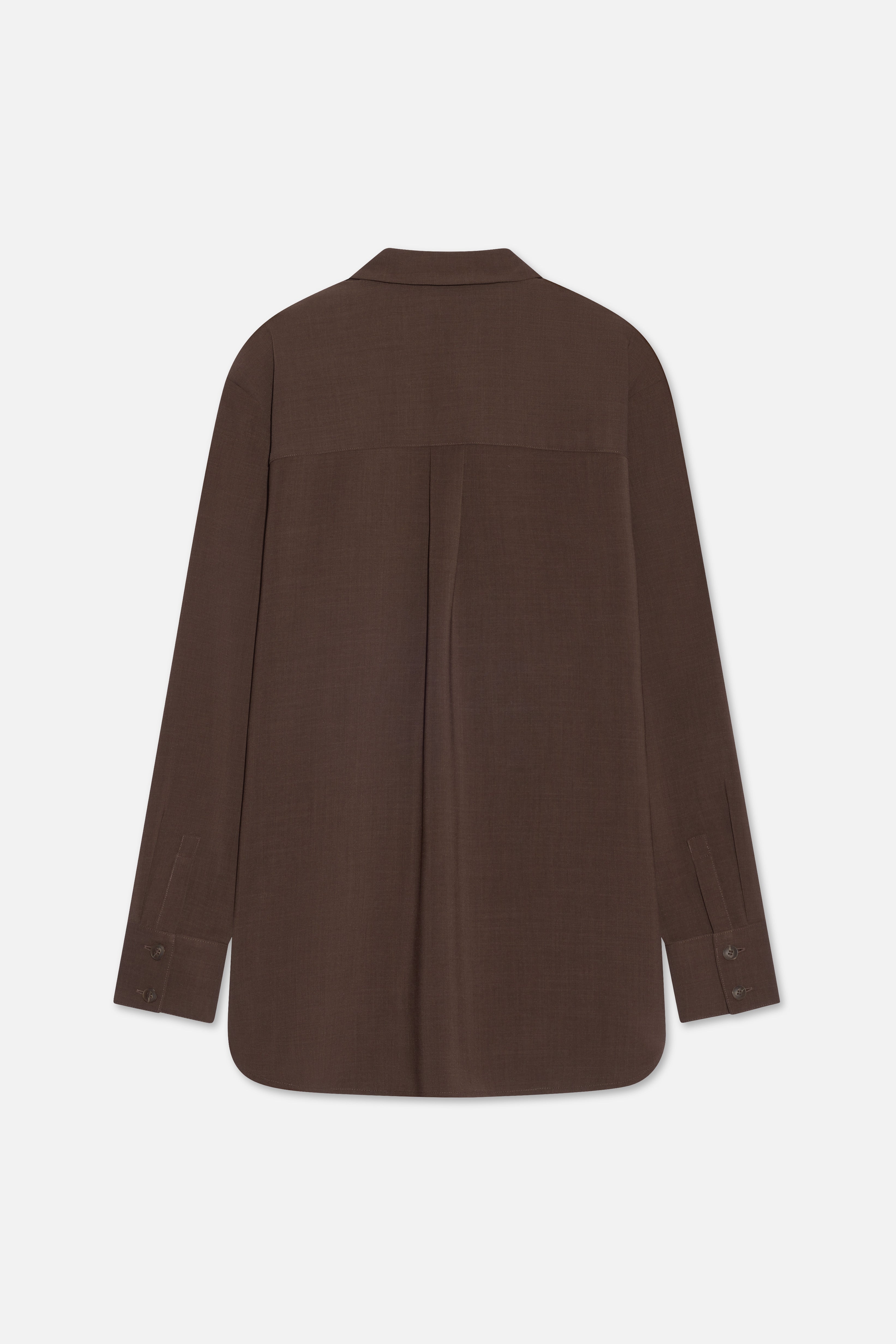 Straight Shirt | Dark Brown