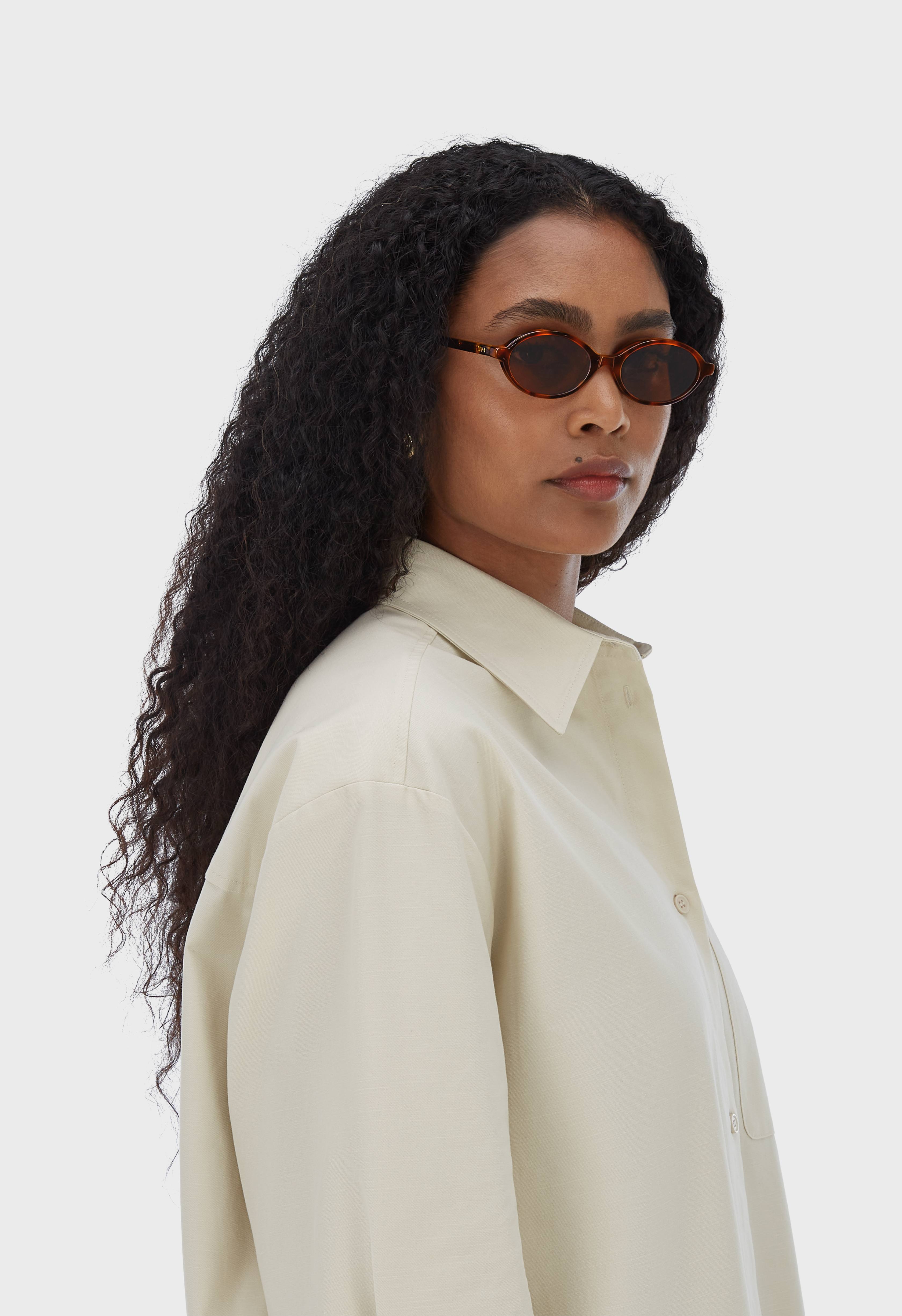 Acetate Framed Sunglasses | Turtle