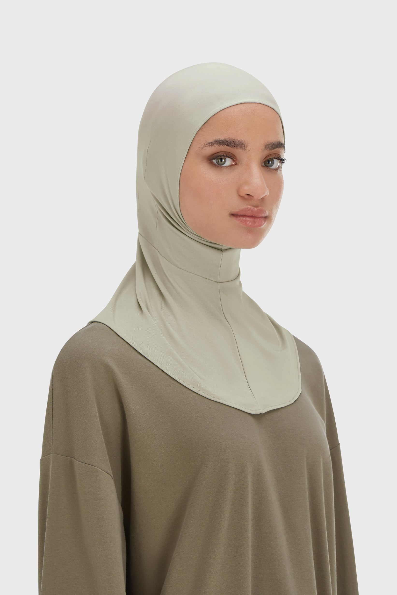 Bamboo Full Cover Underscarf | Moss Gray