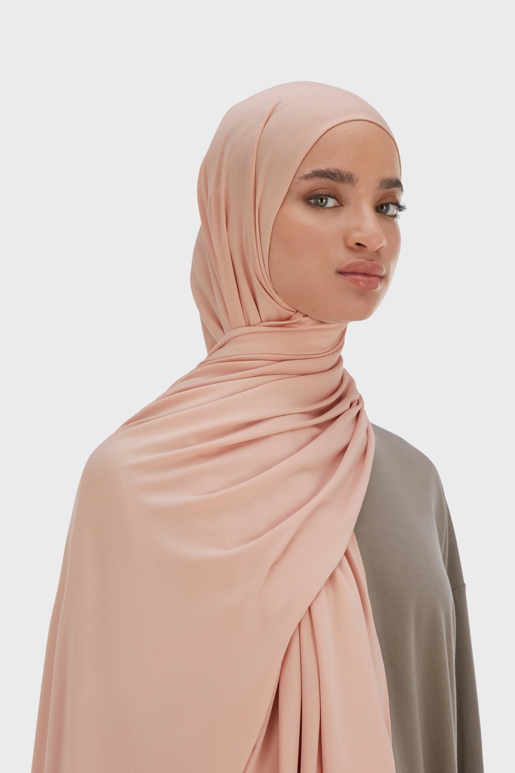 Bamboo Jersey Scarf | Frosted Blush
