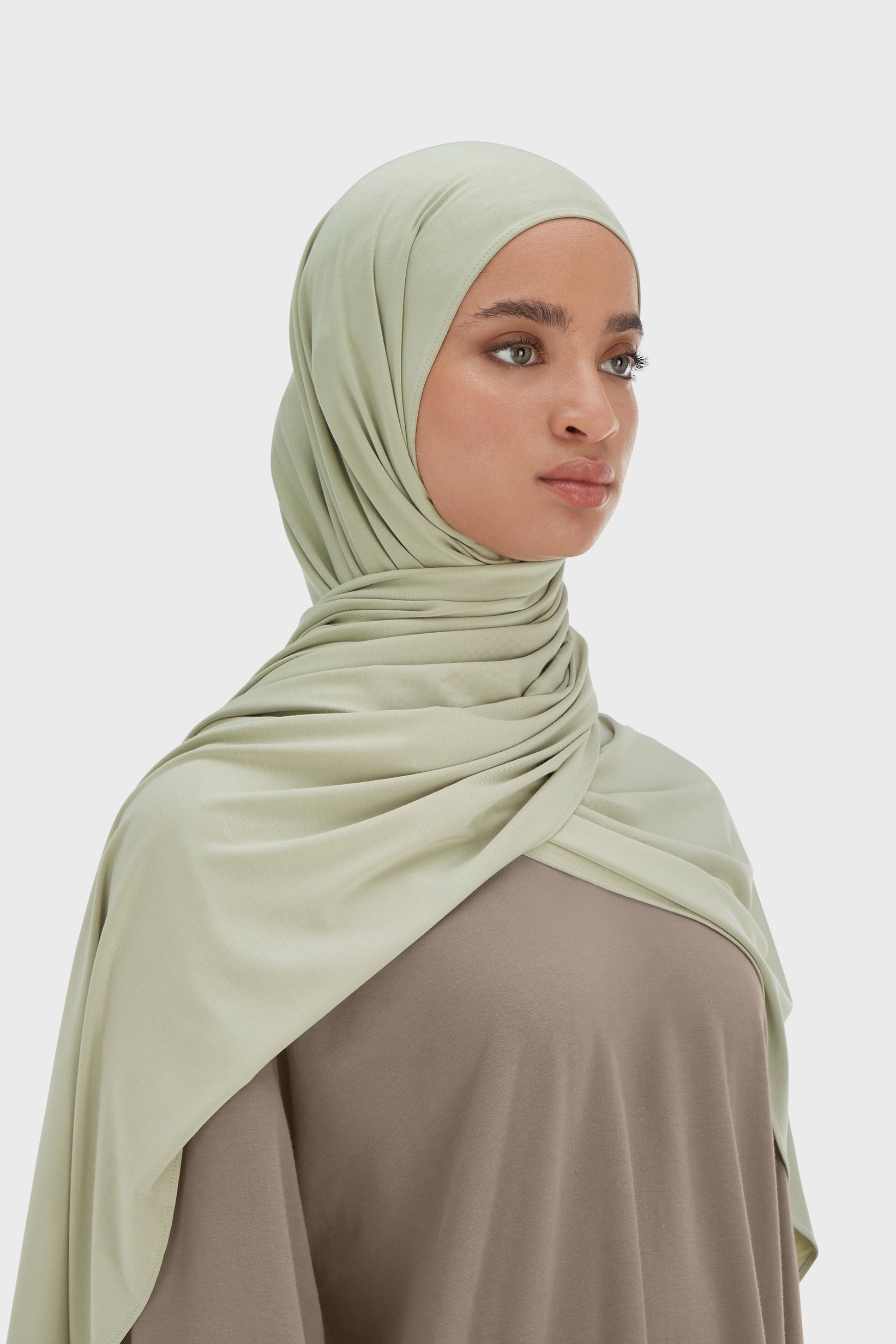 Bamboo Jersey Scarf | Moss Gray