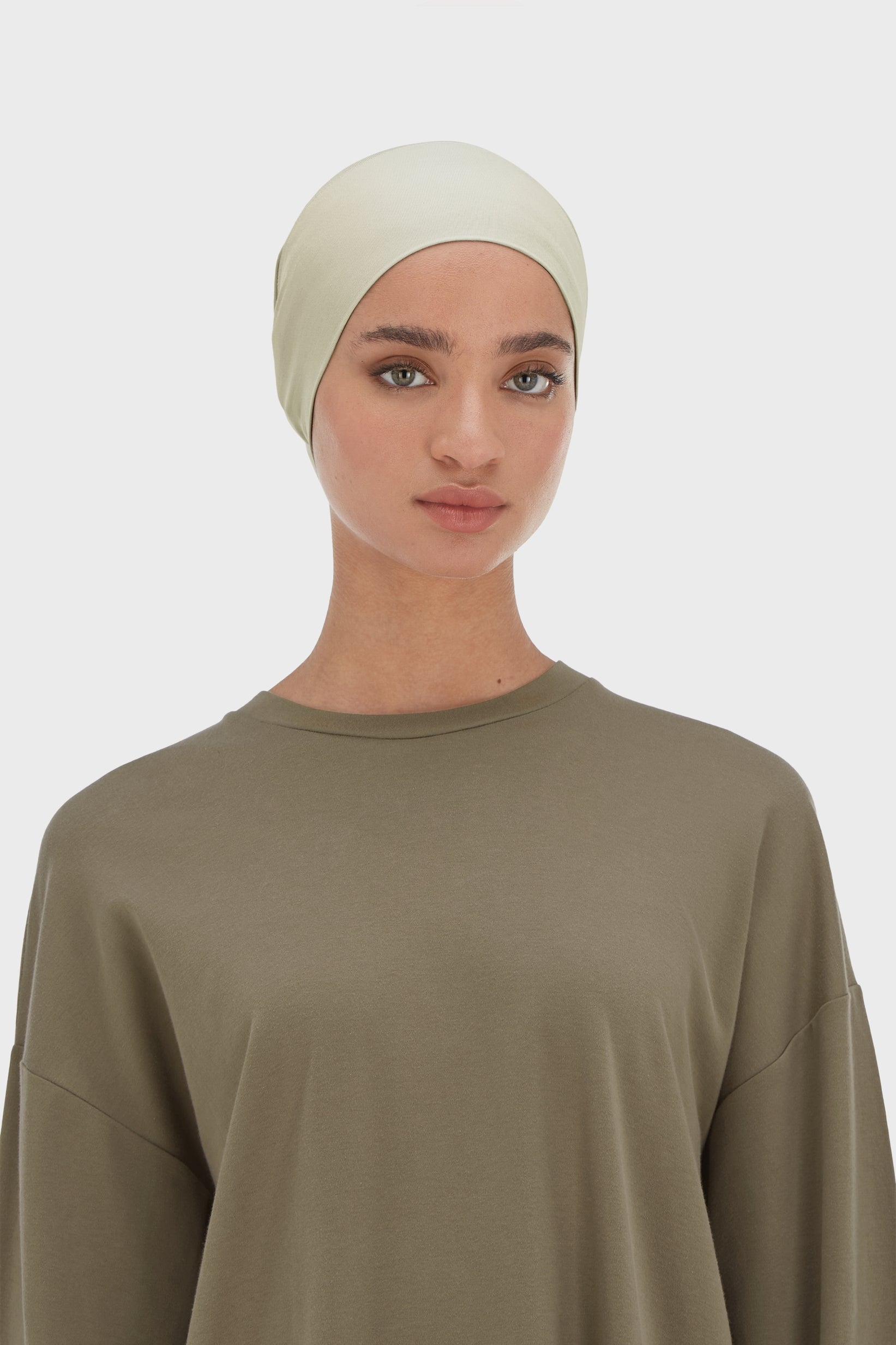 Bamboo Tube Underscarf | Moss Gray