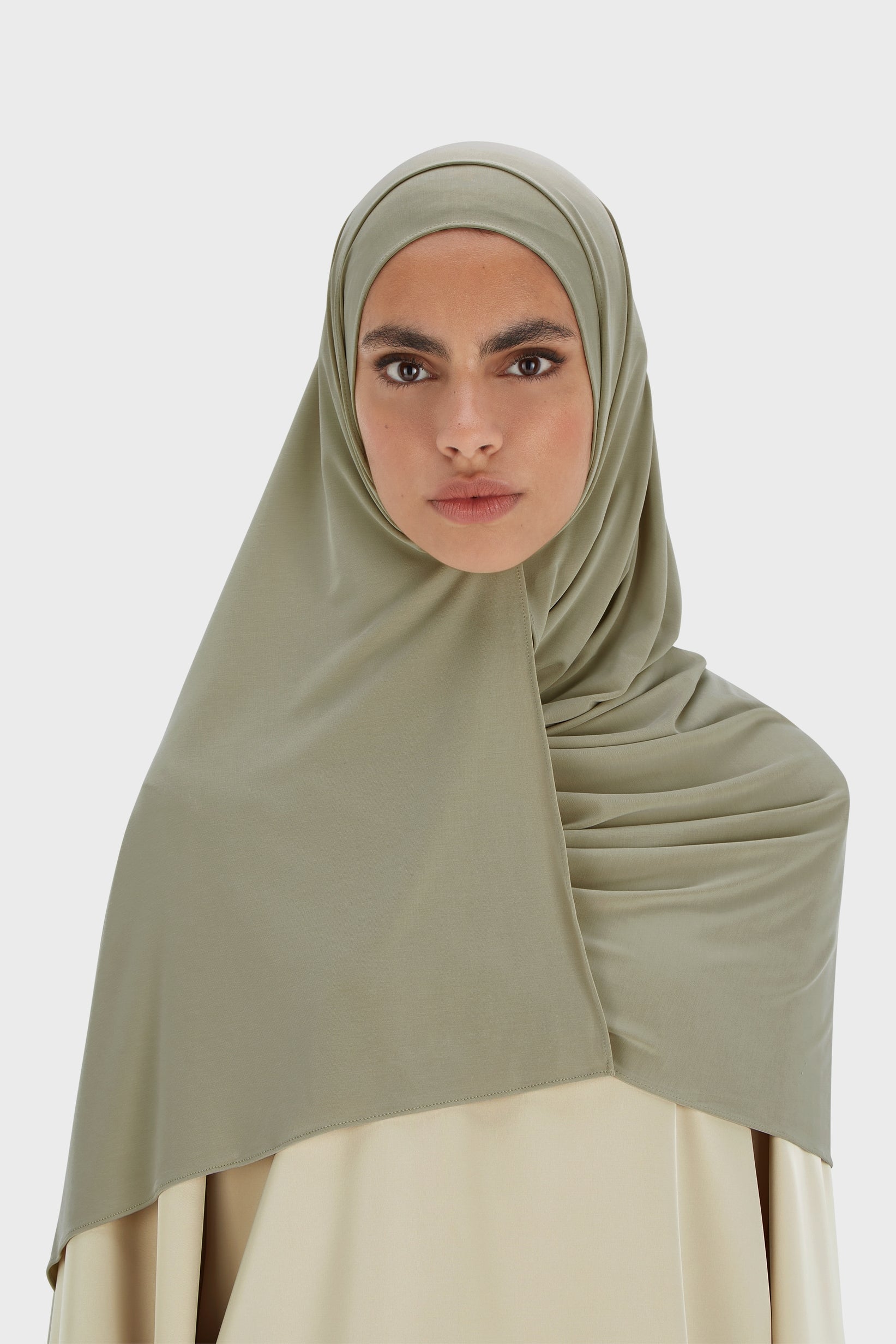 Breathable Jersey Scarf | Moss Gray
