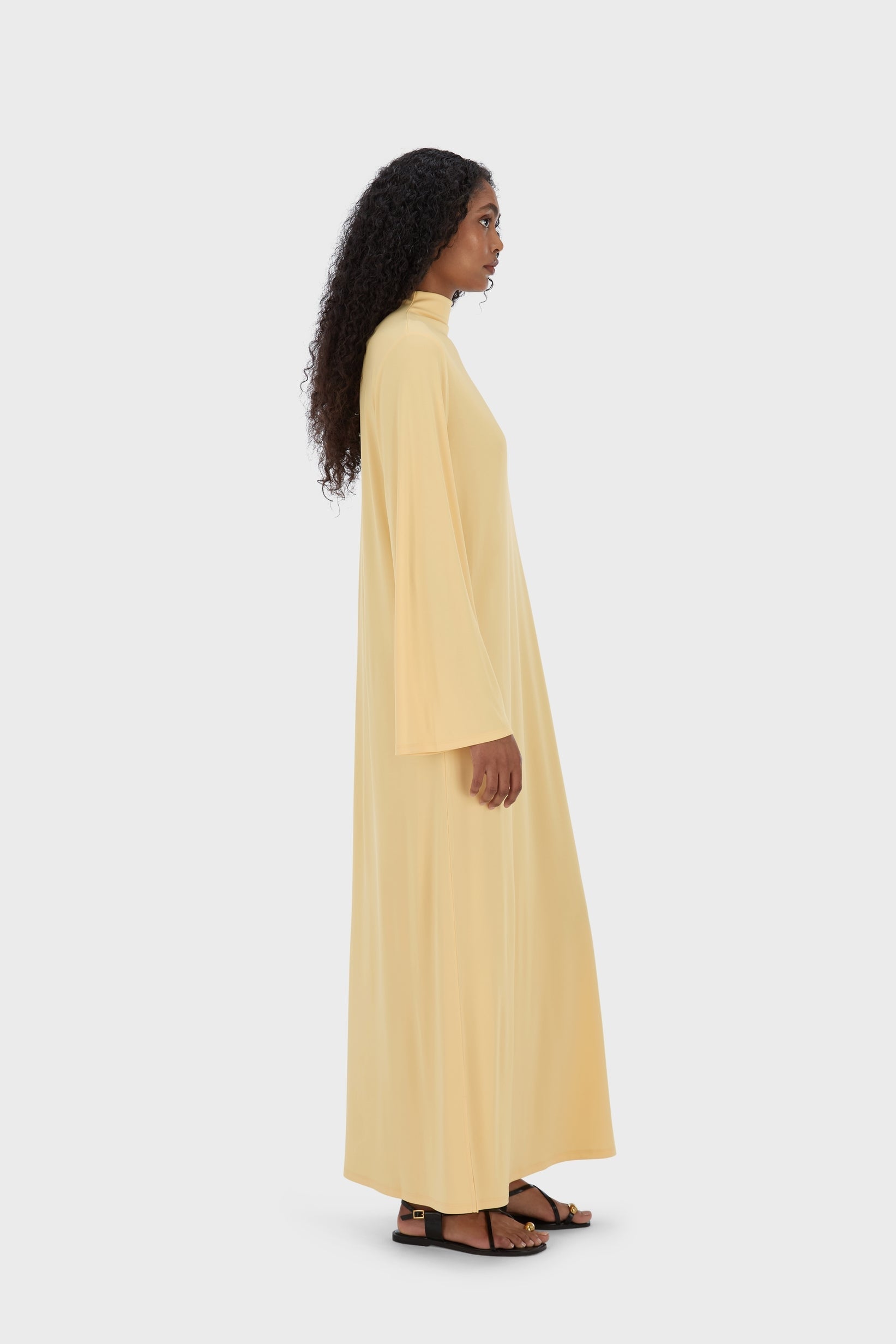 Essential Jersey Dress Regular | Sunset Yellow