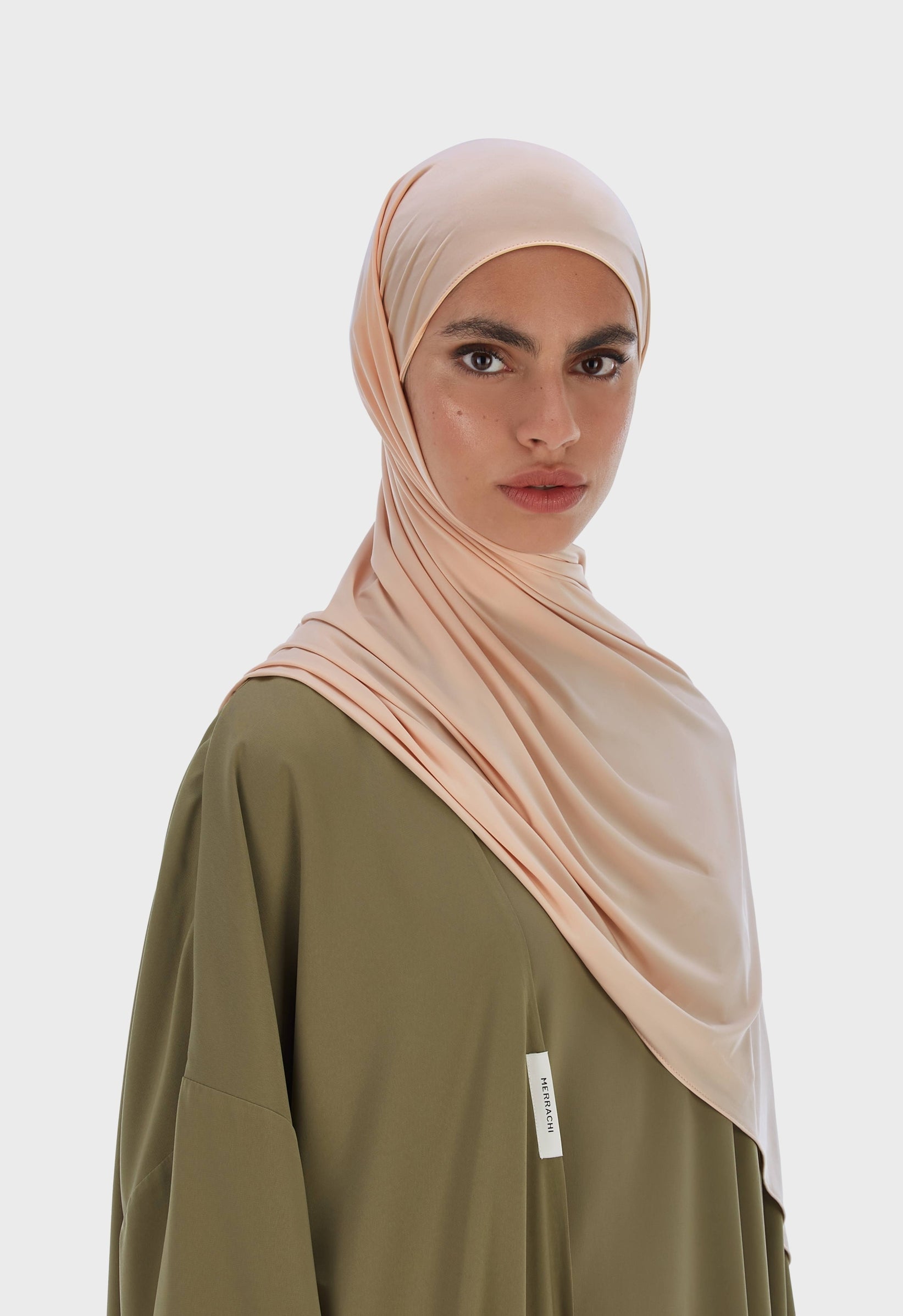 Liquid Jersey Scarf | Frosted Blush