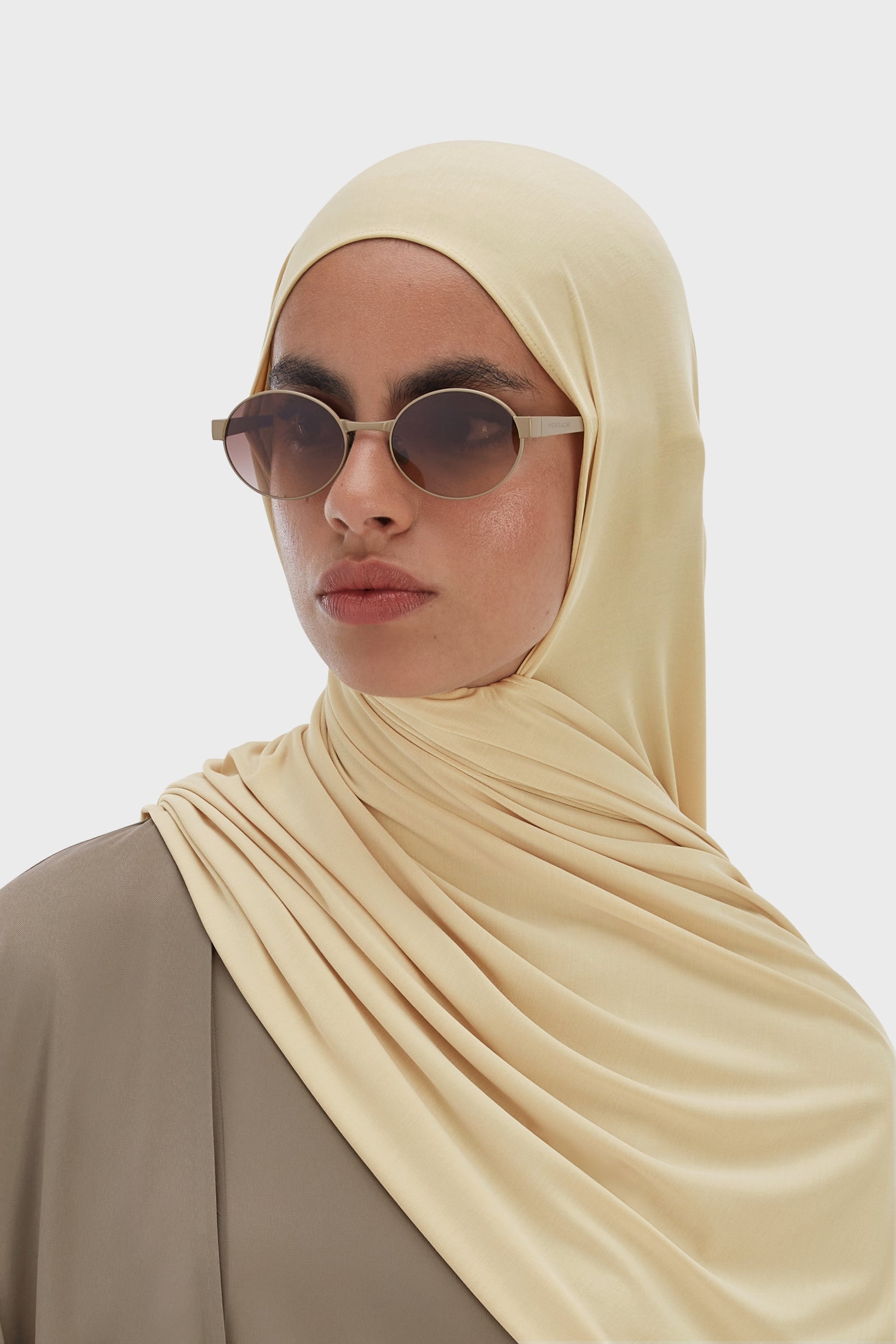 Oval Framed Sunglasses | Desert Brown