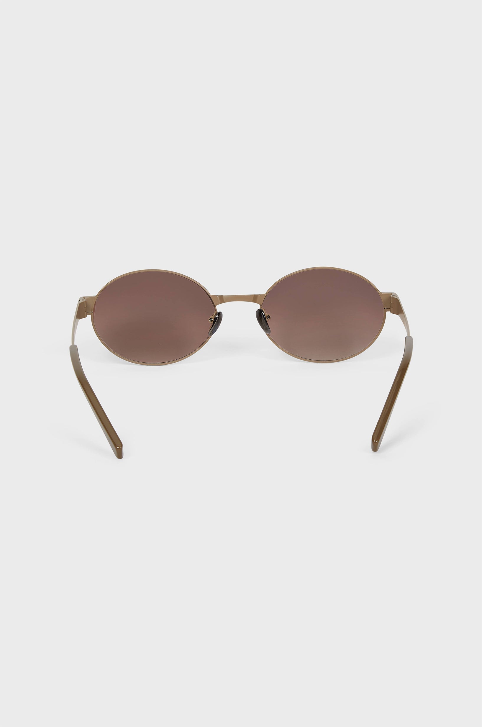 Oval Framed Sunglasses | Desert Brown