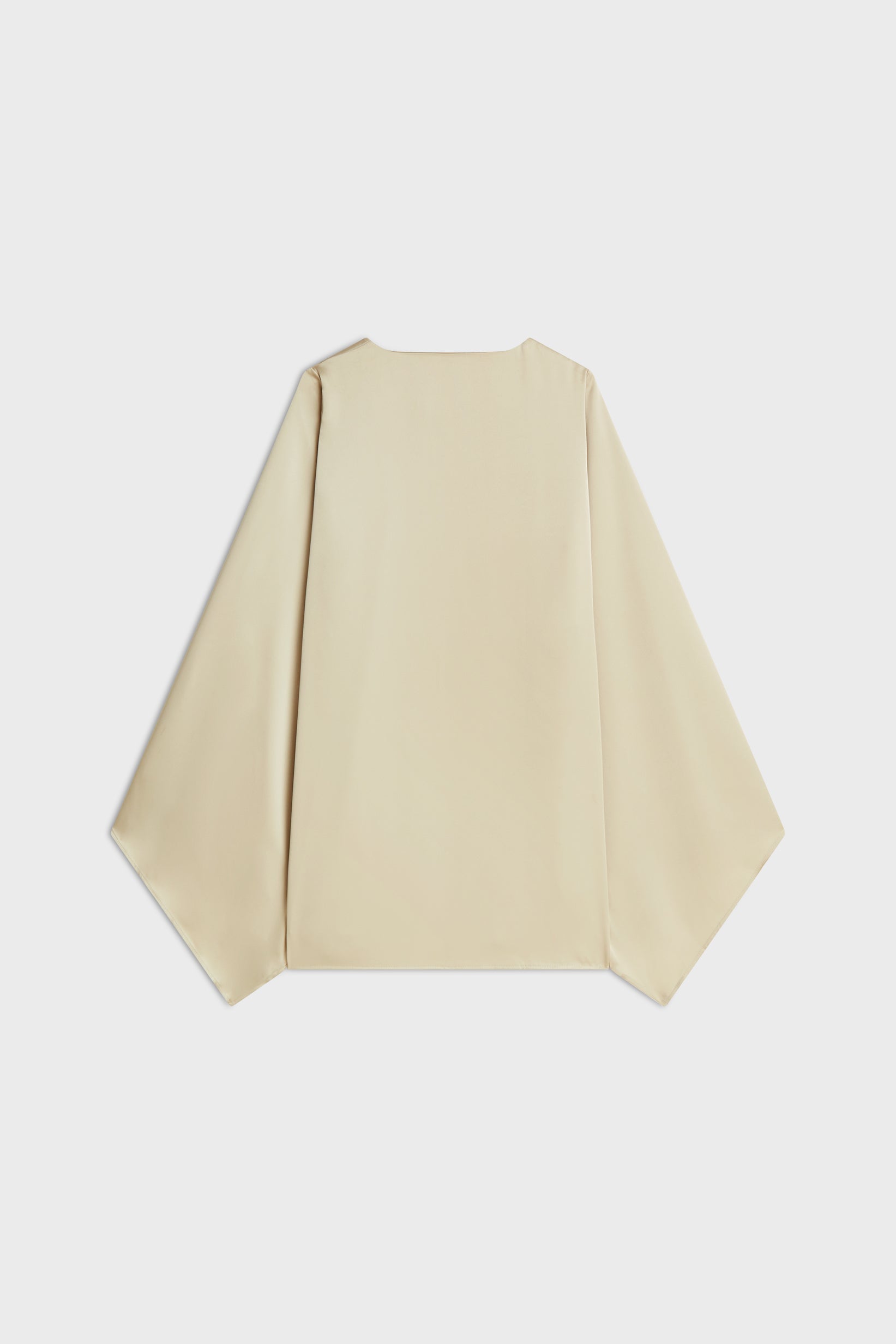 Satin Cape Top | Brown Rice