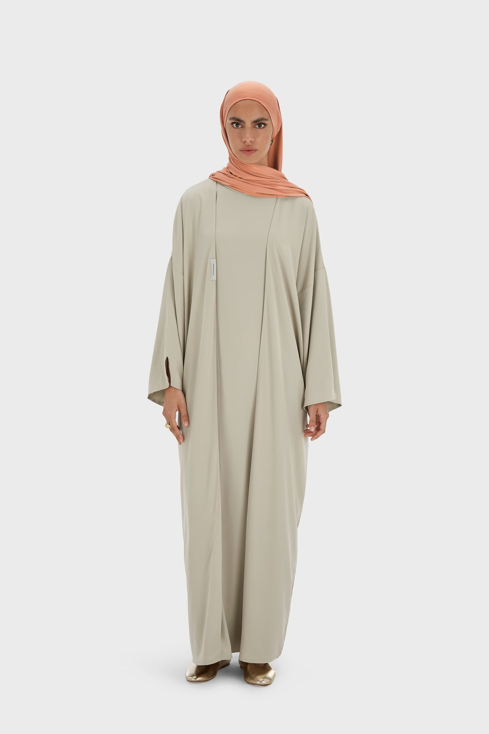 Sleeveless Woven Dress Short | Moss Gray