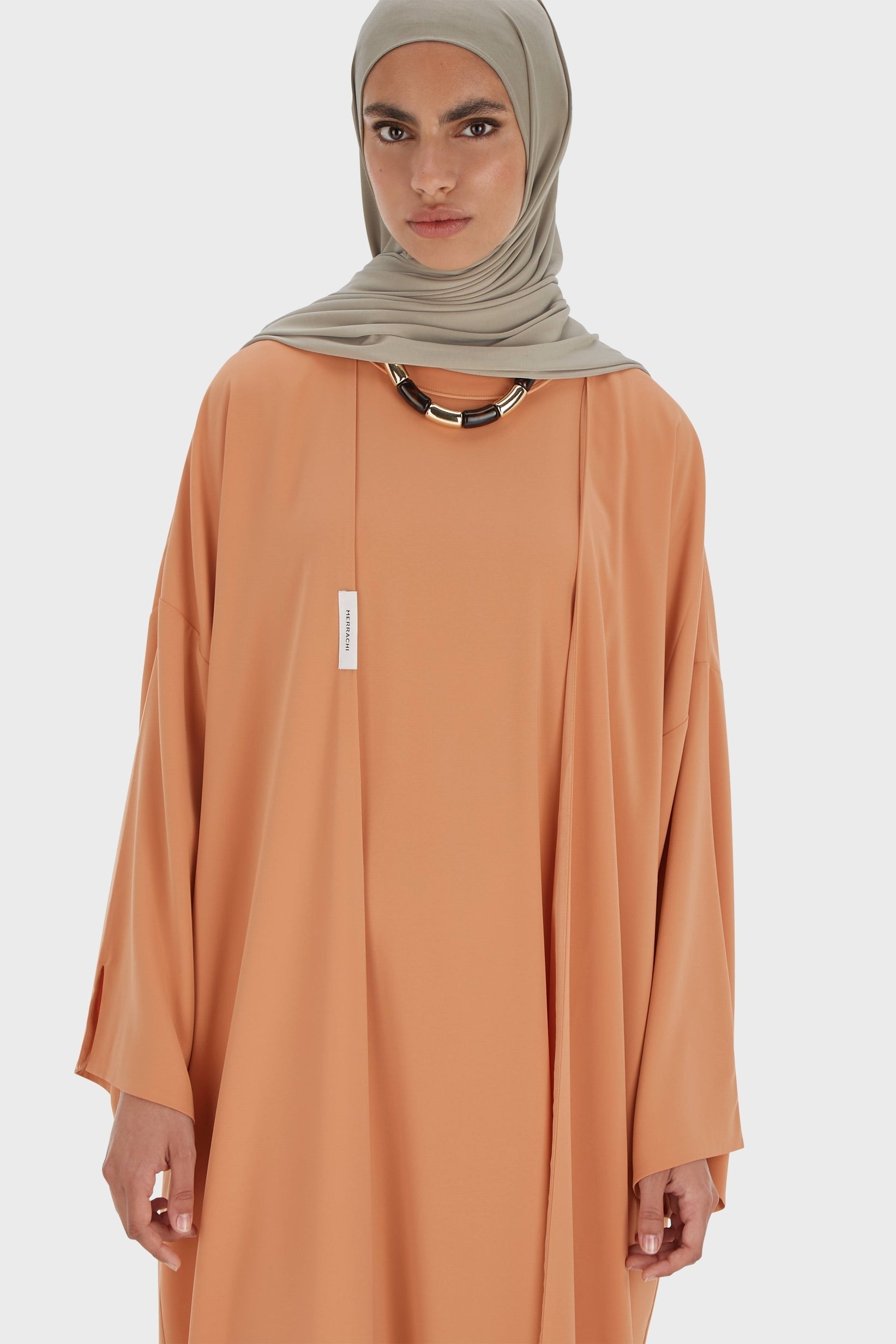 Sleeveless Woven Dress Regular | Pastel Orange