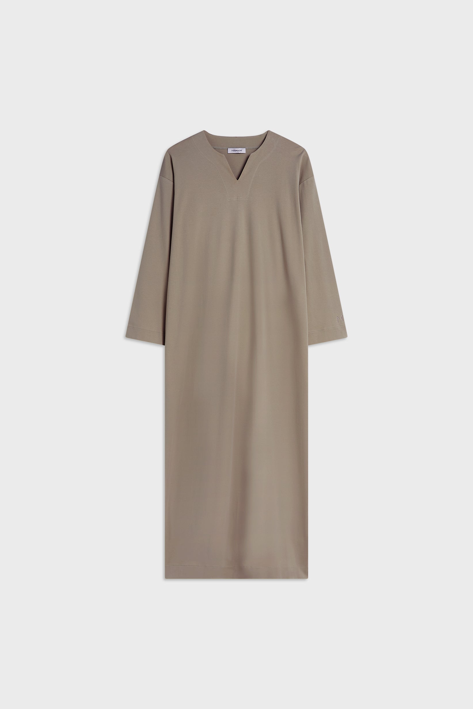 Summer Jersey Kaftan Dress | Taupe
