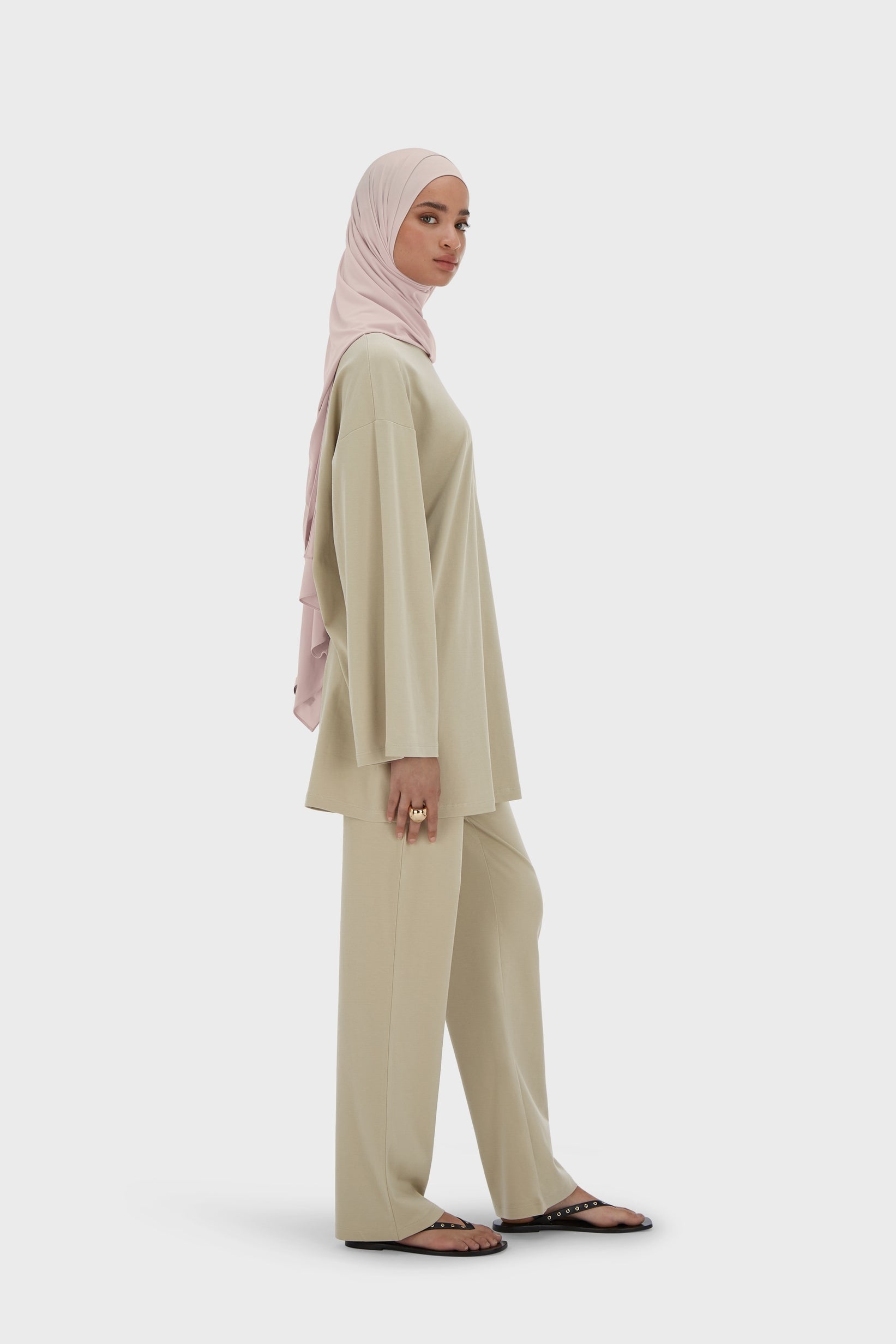 Summer Jersey Pants | Moss Gray