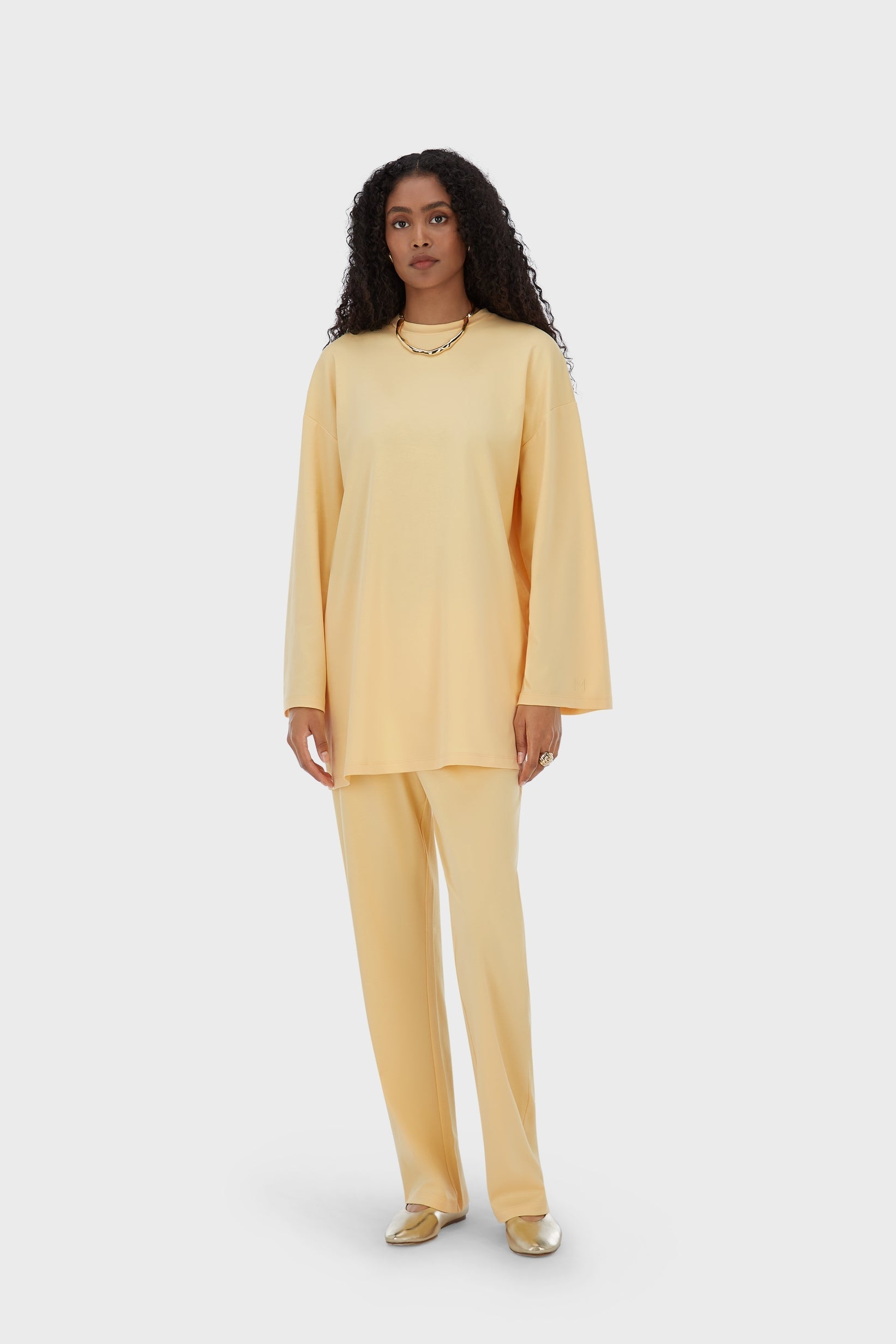 Summer Jersey Top | Sunset Yellow