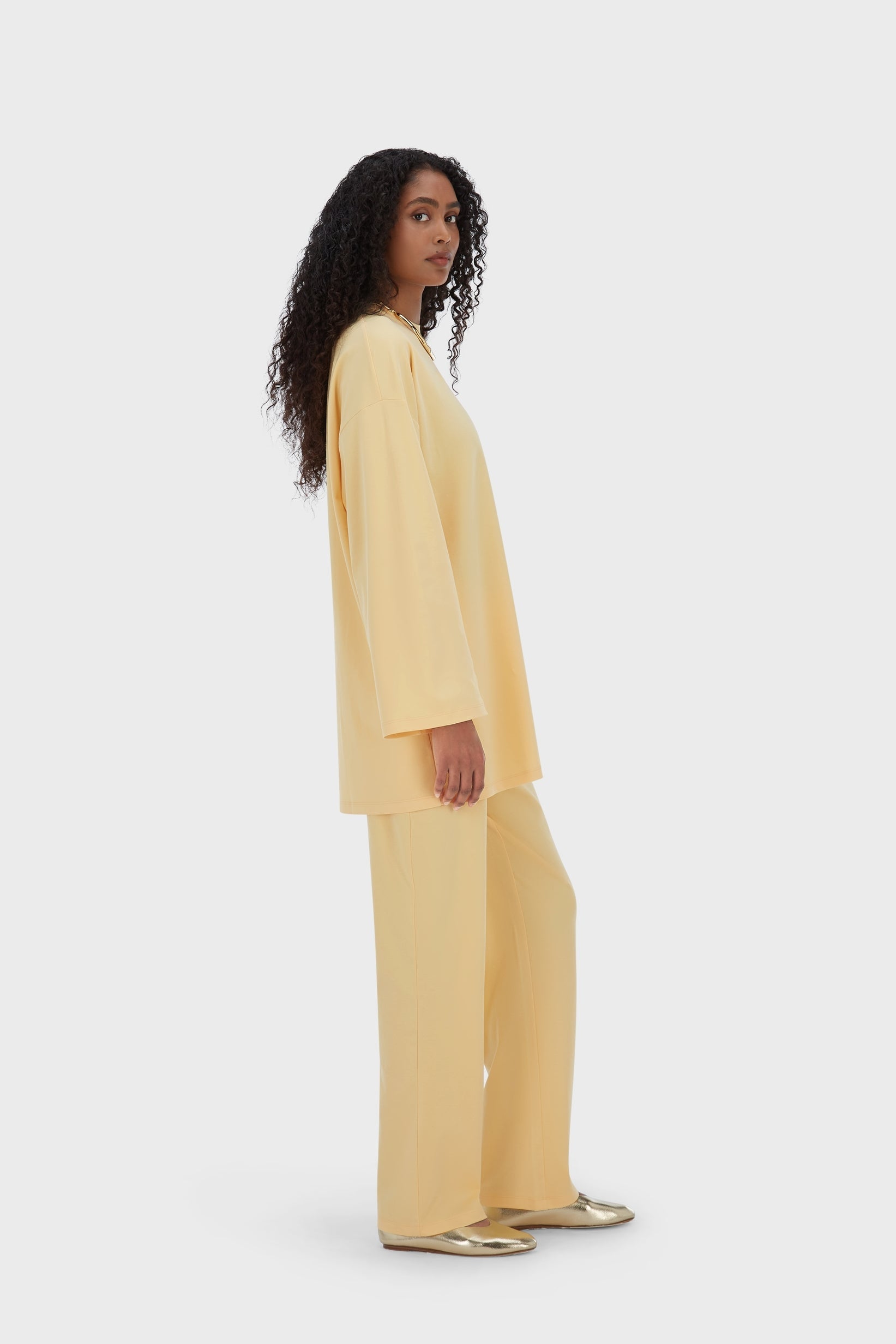 Summer Jersey Top | Sunset Yellow