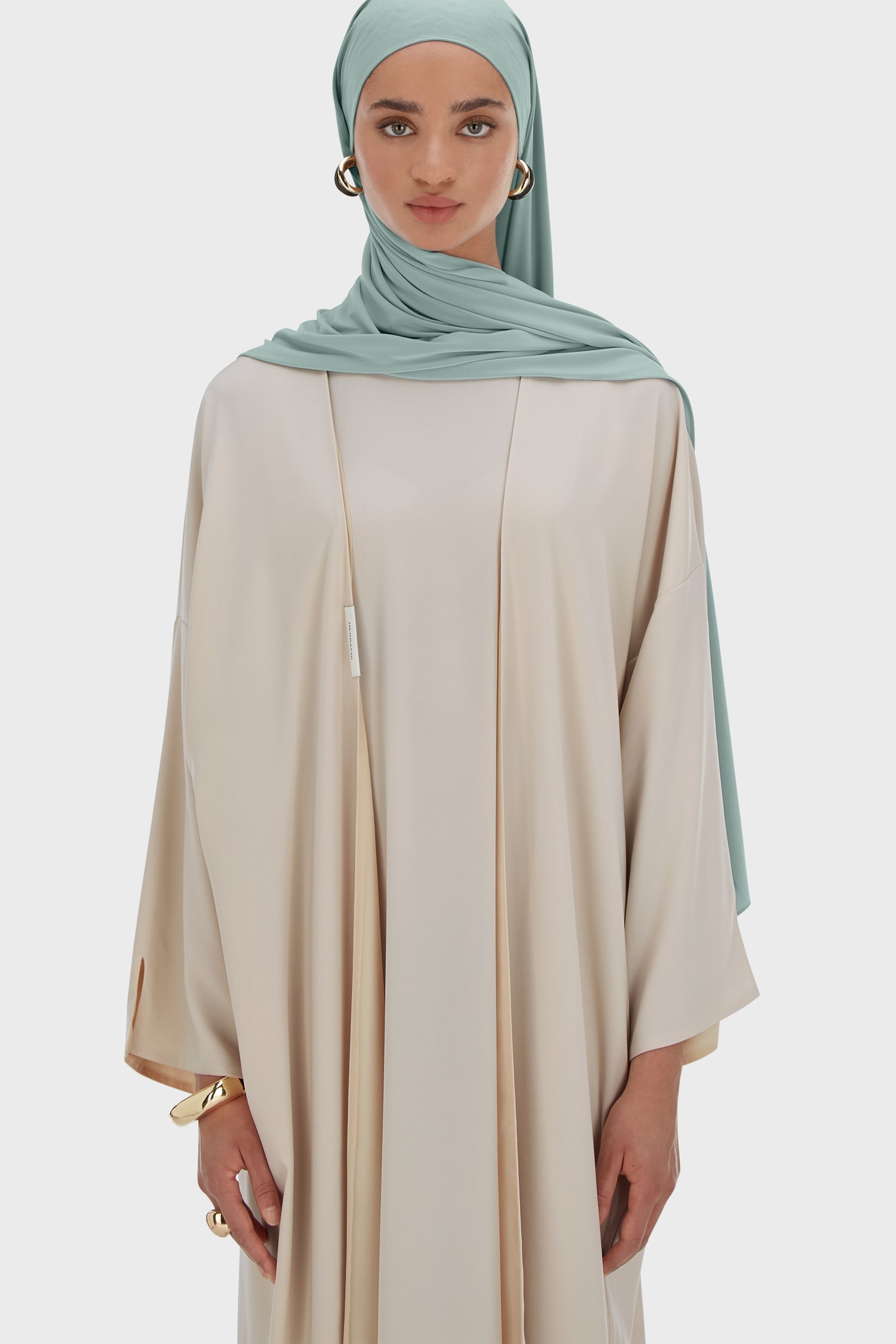 Woven Abaya Regular | Moon Grey