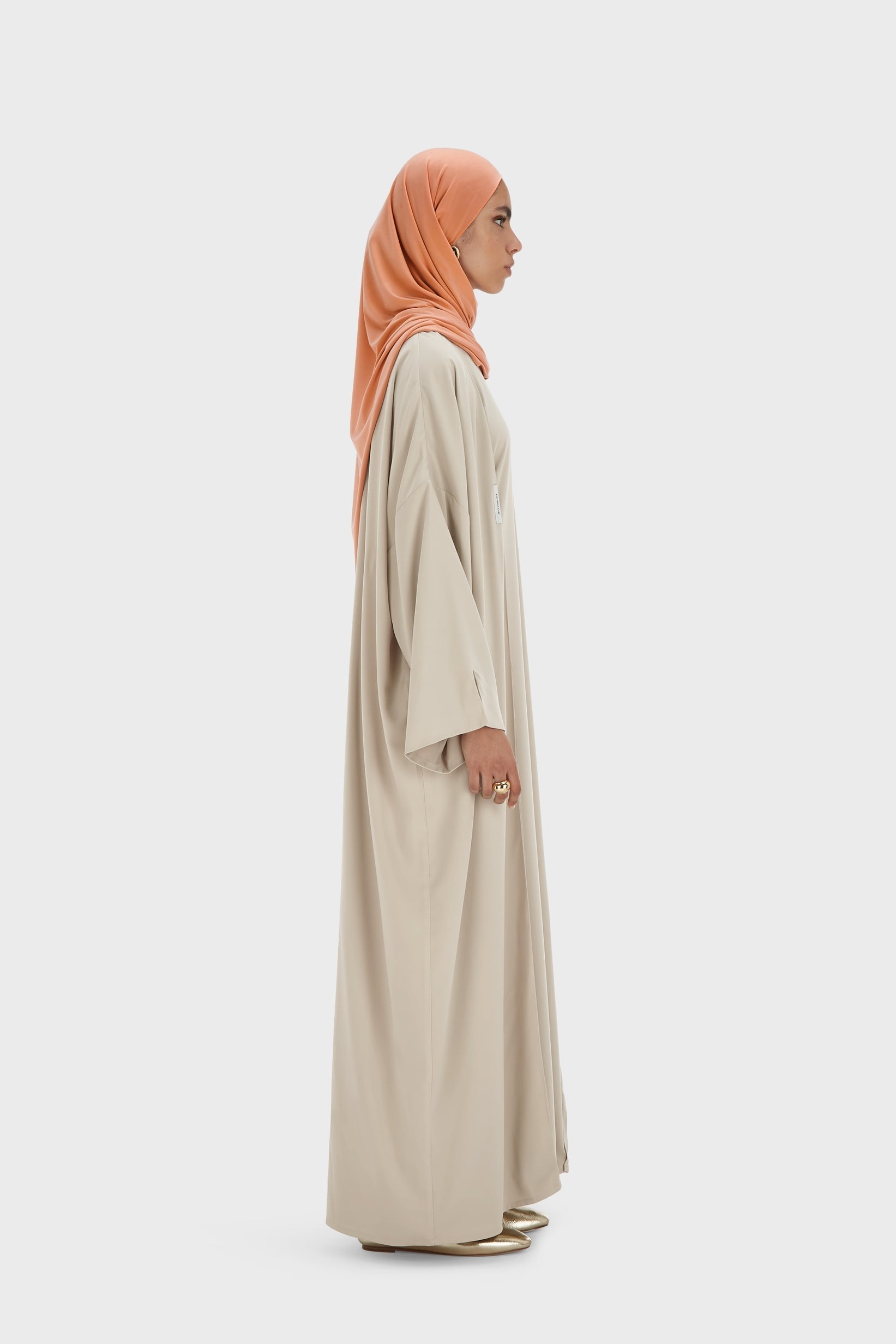Woven Abaya Regular | Moss Gray