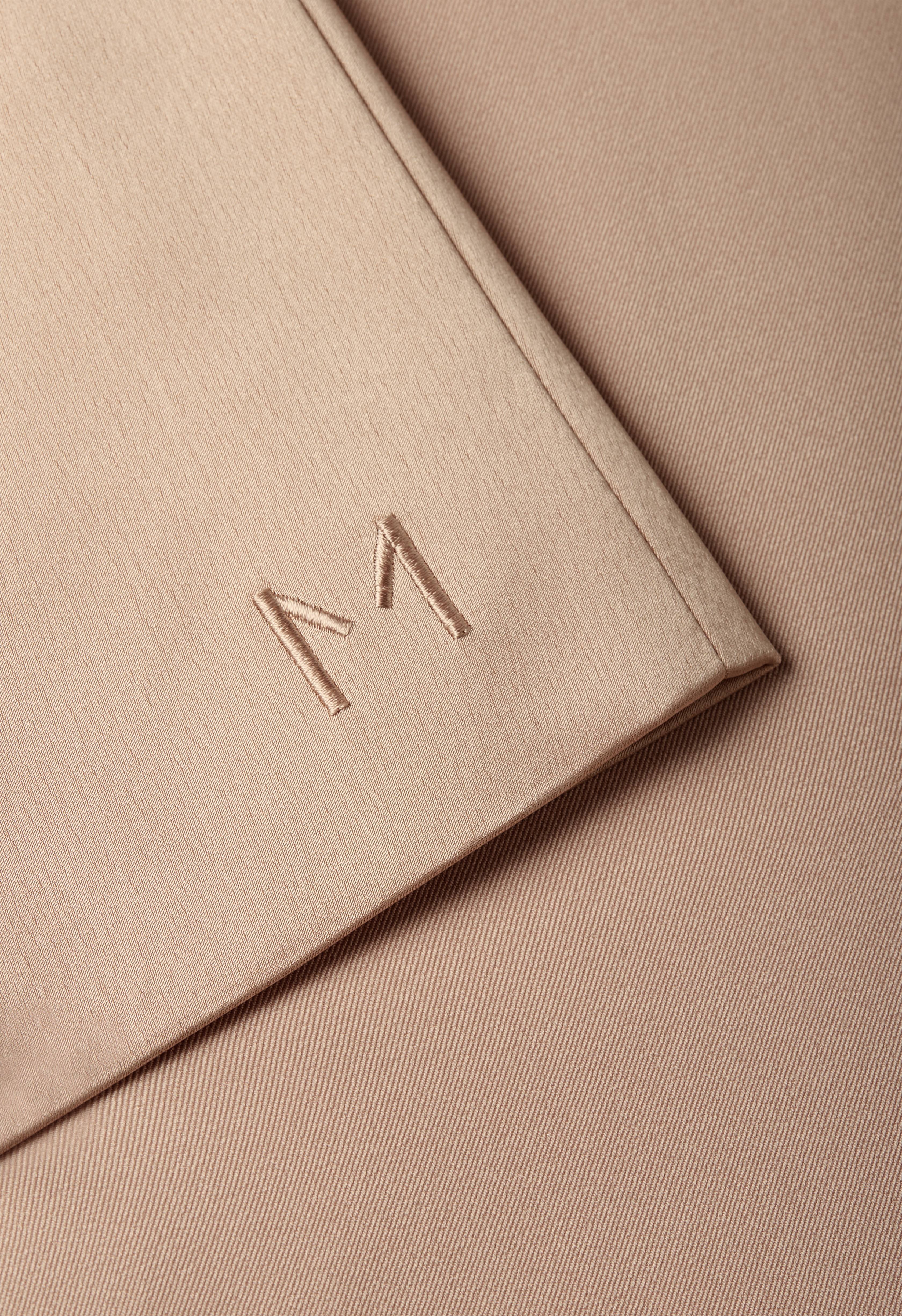 Satin Trim Trouser | Dark Rose