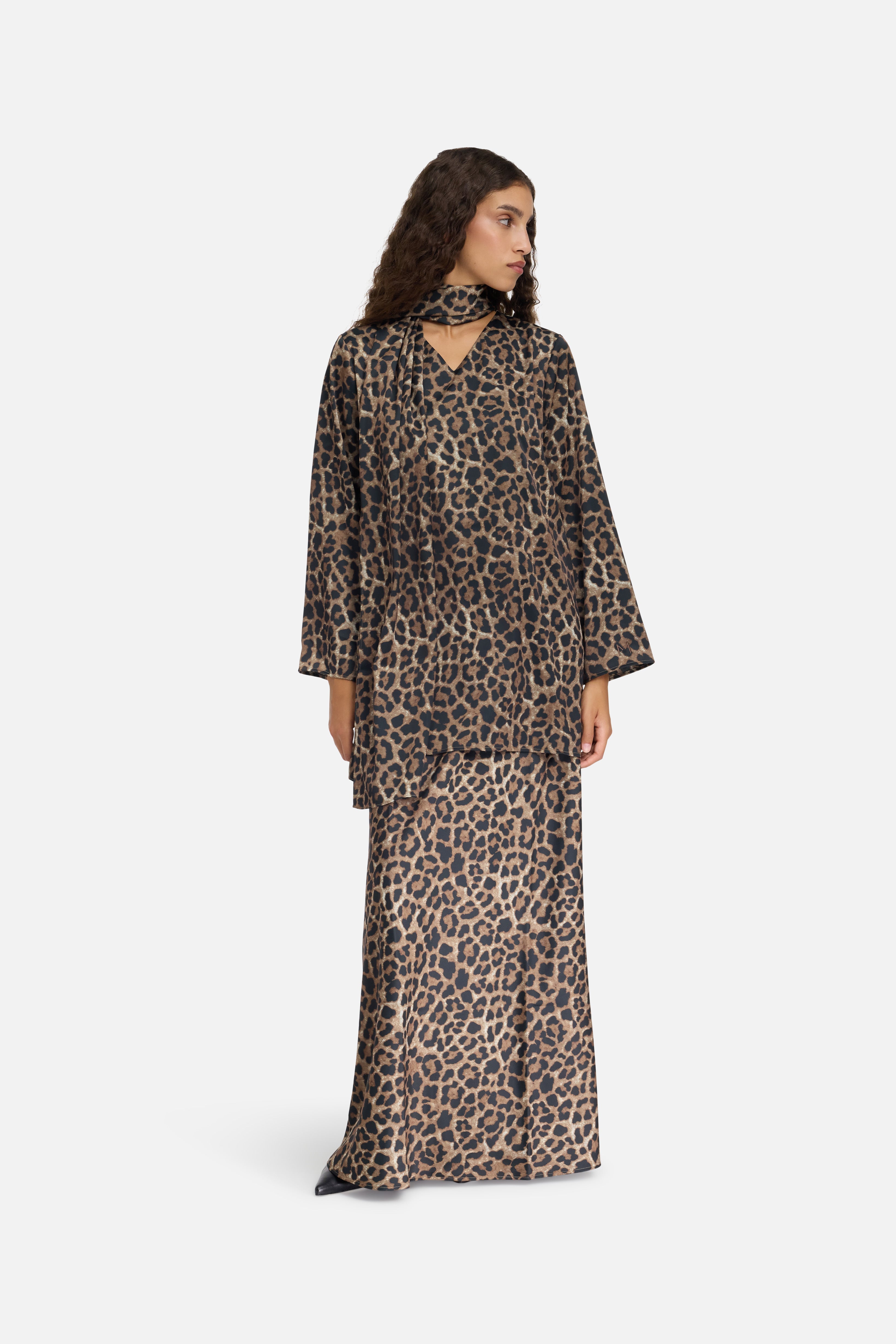 Shawl Shirt | Leopard