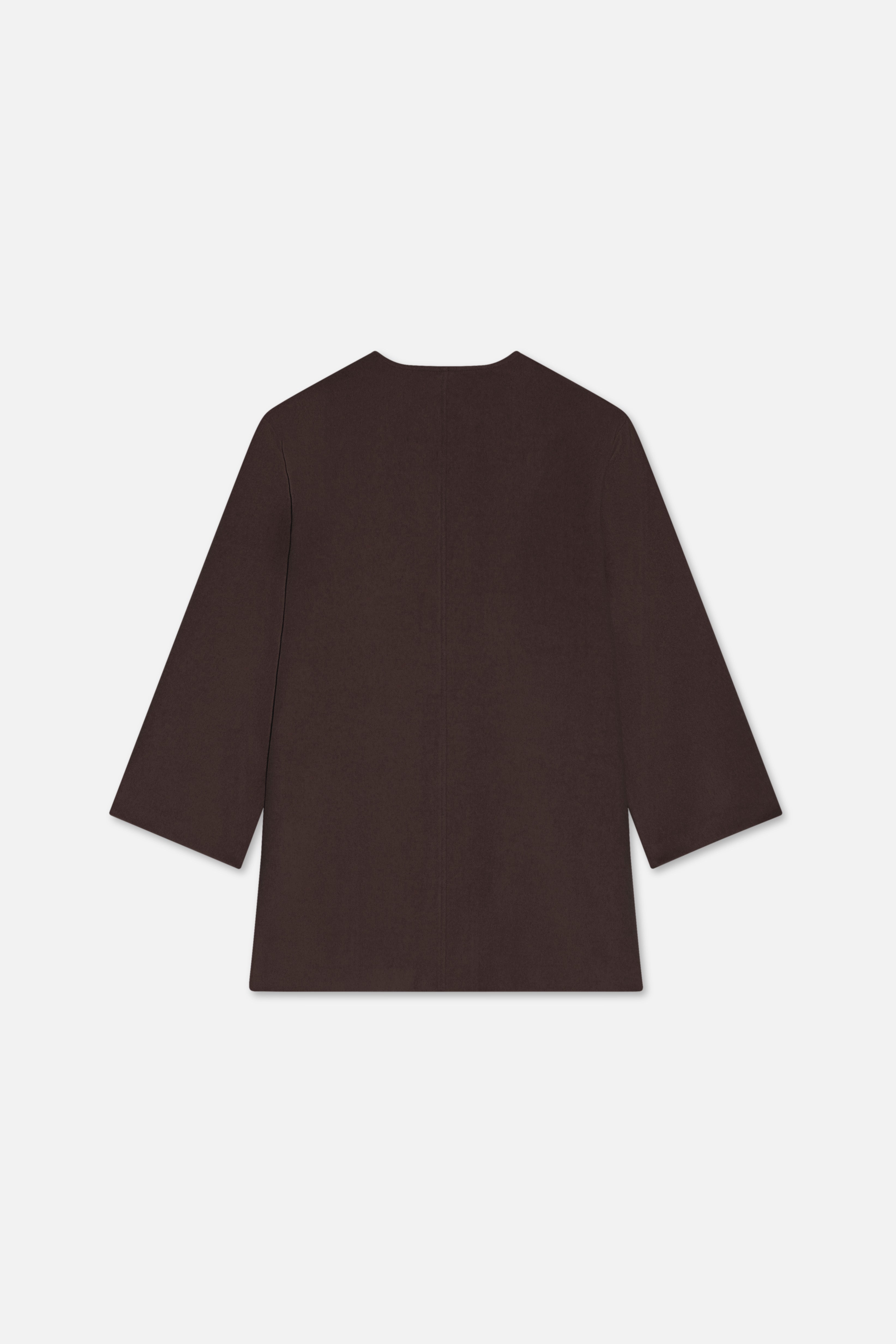 Wool Blend Sweater | Dark Brown
