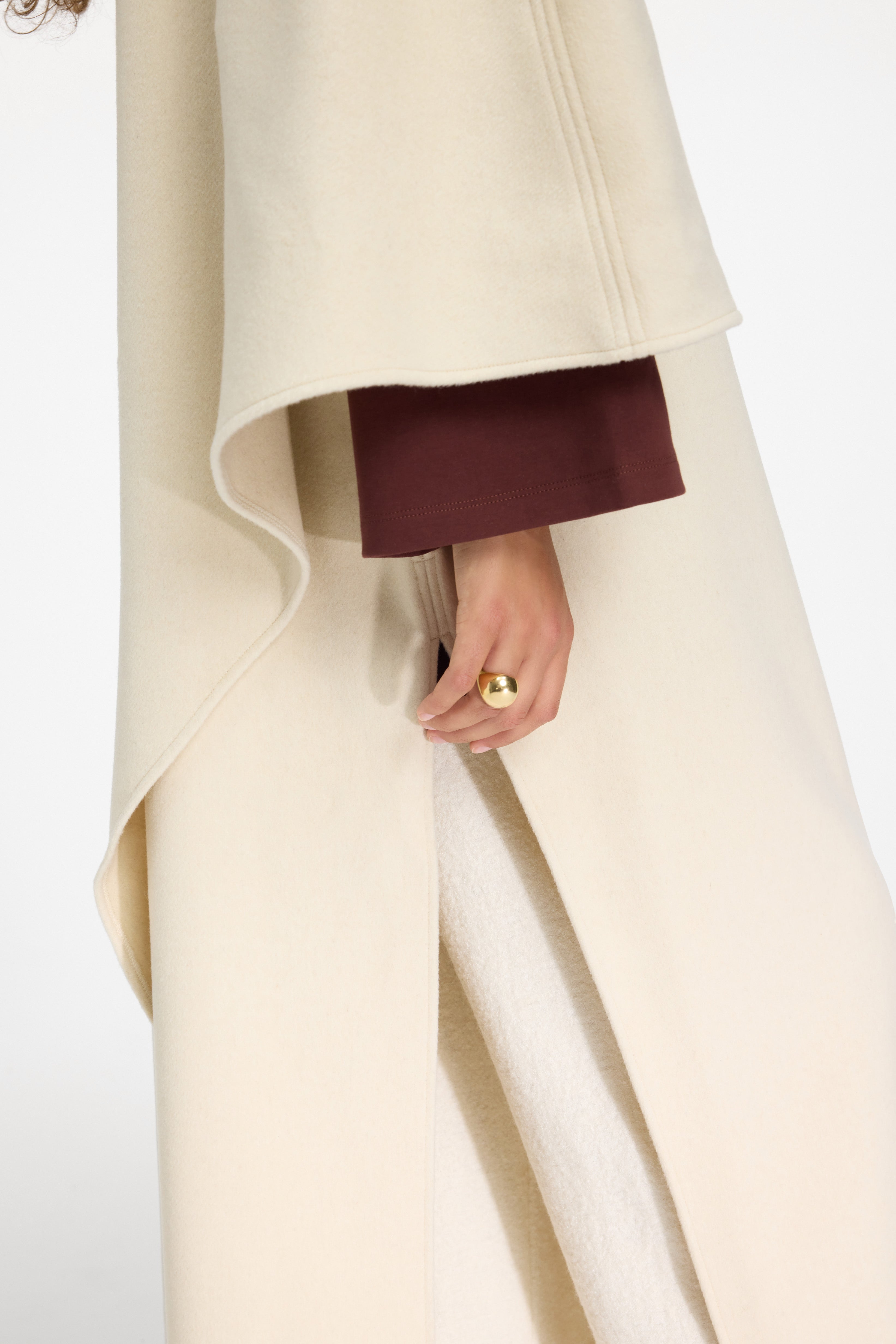 Wool Blend Dress | Cloud White