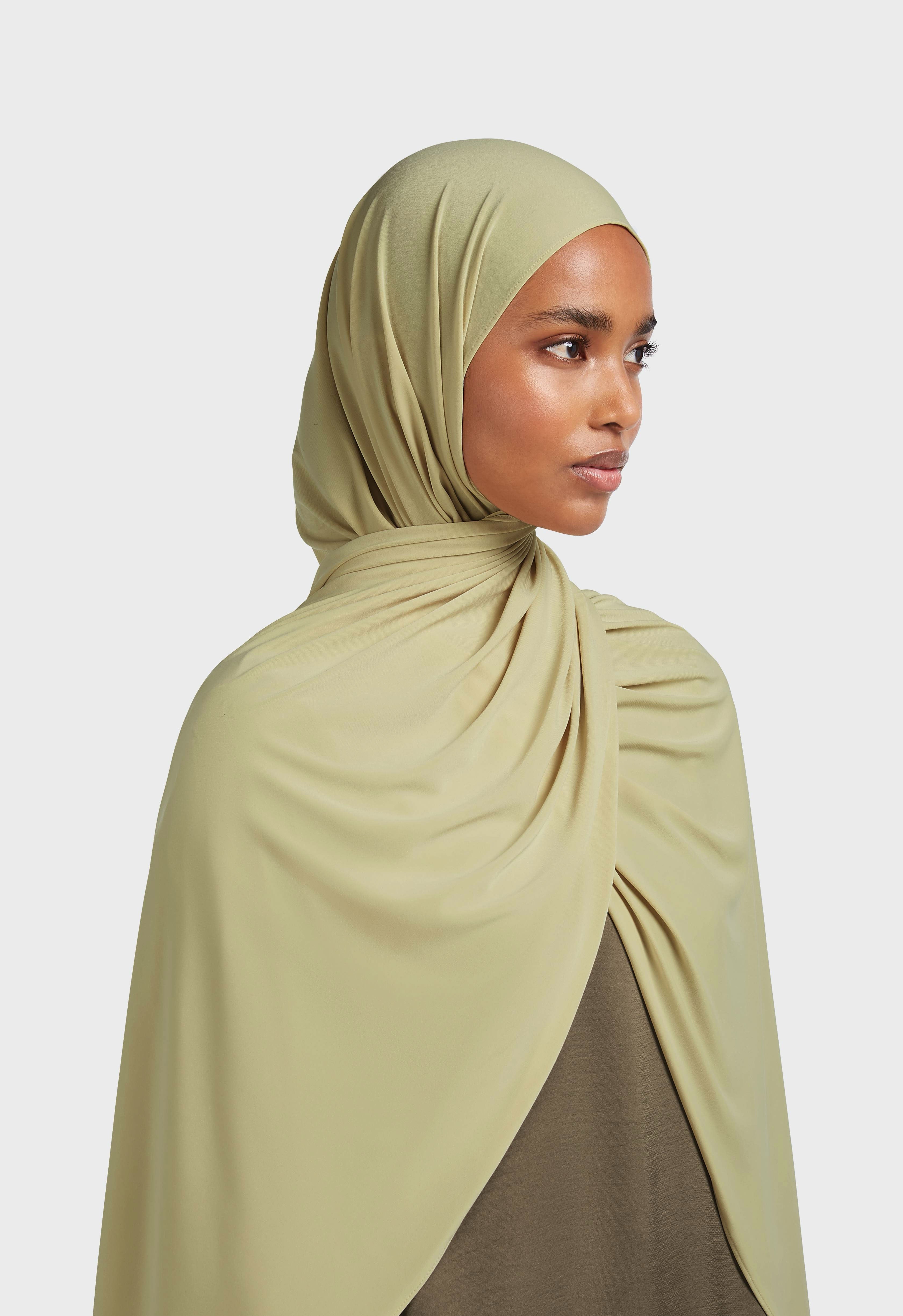 Premium Jersey Scarf | Iced Olive