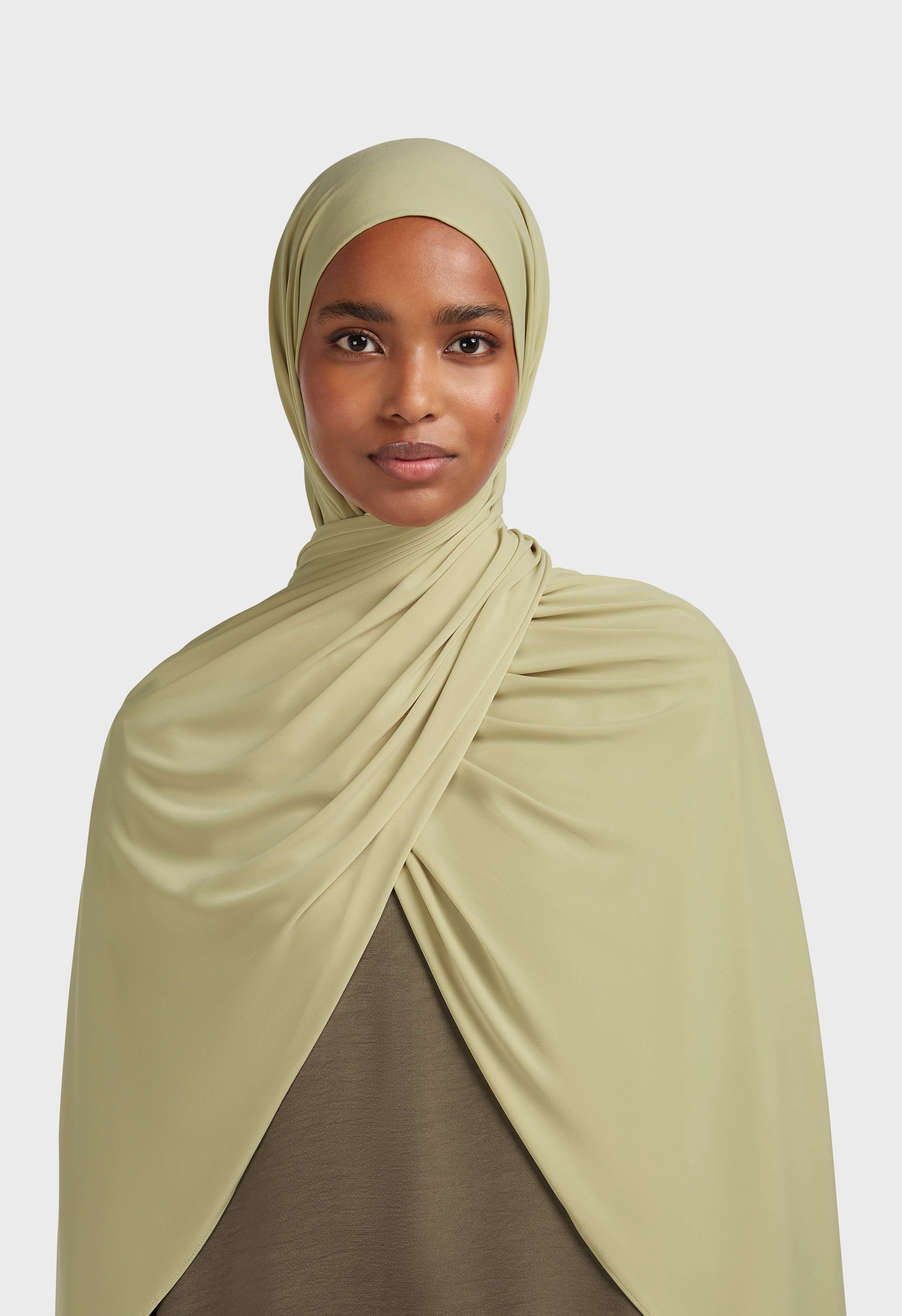 Premium Jersey Scarf | Iced Olive