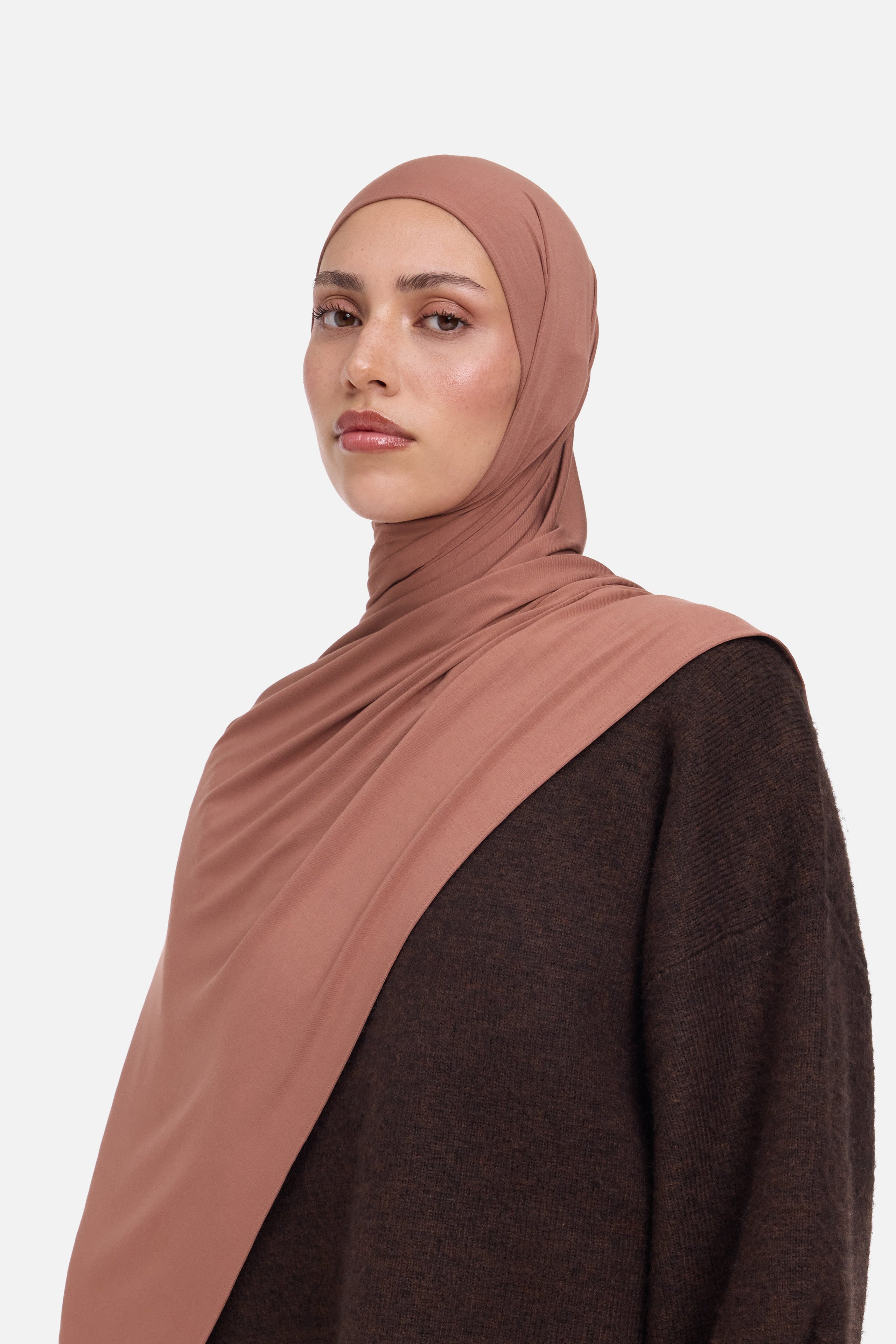 Bamboo Jersey Scarf | Red Copper