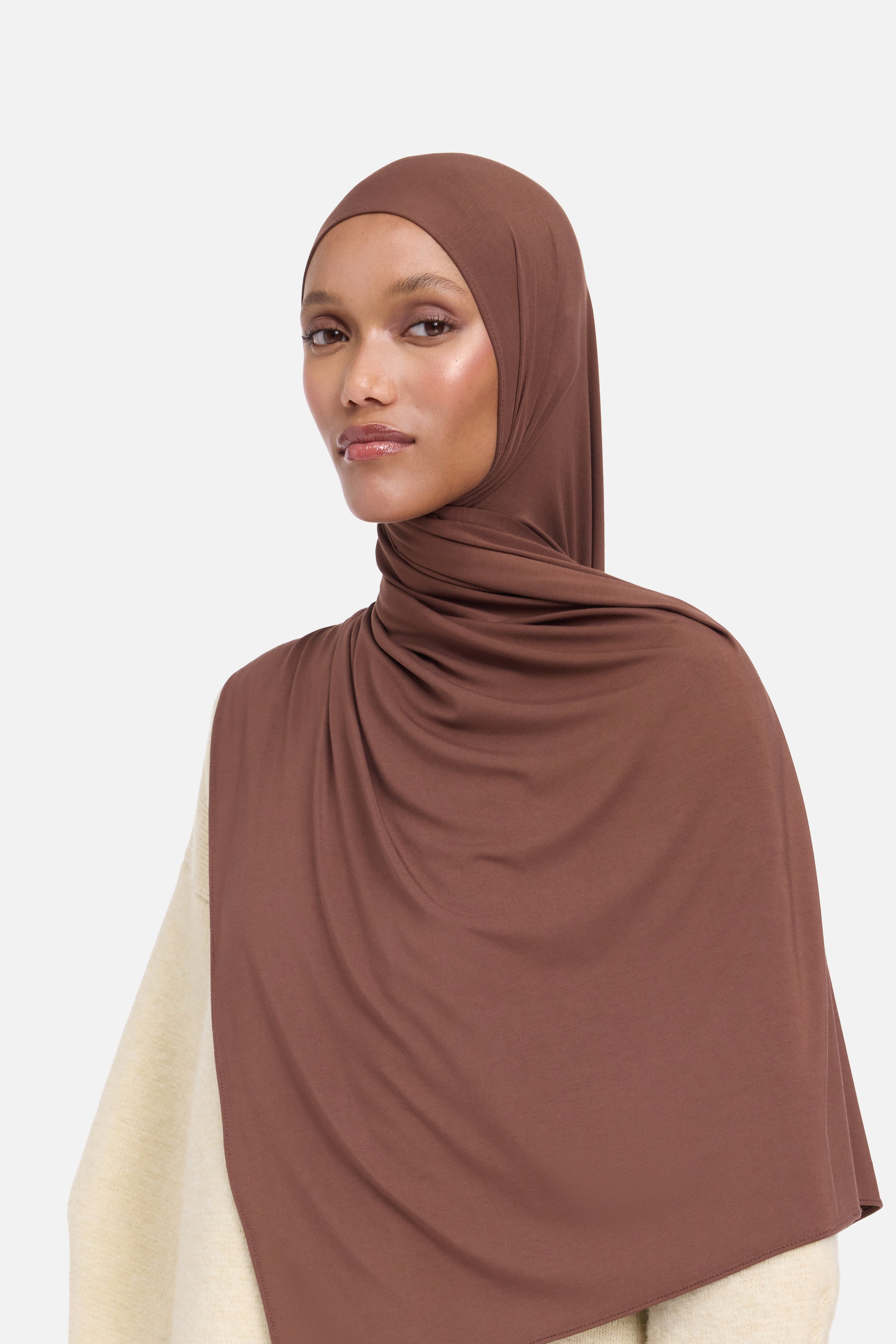 Bamboo Jersey Scarf | Red Wood