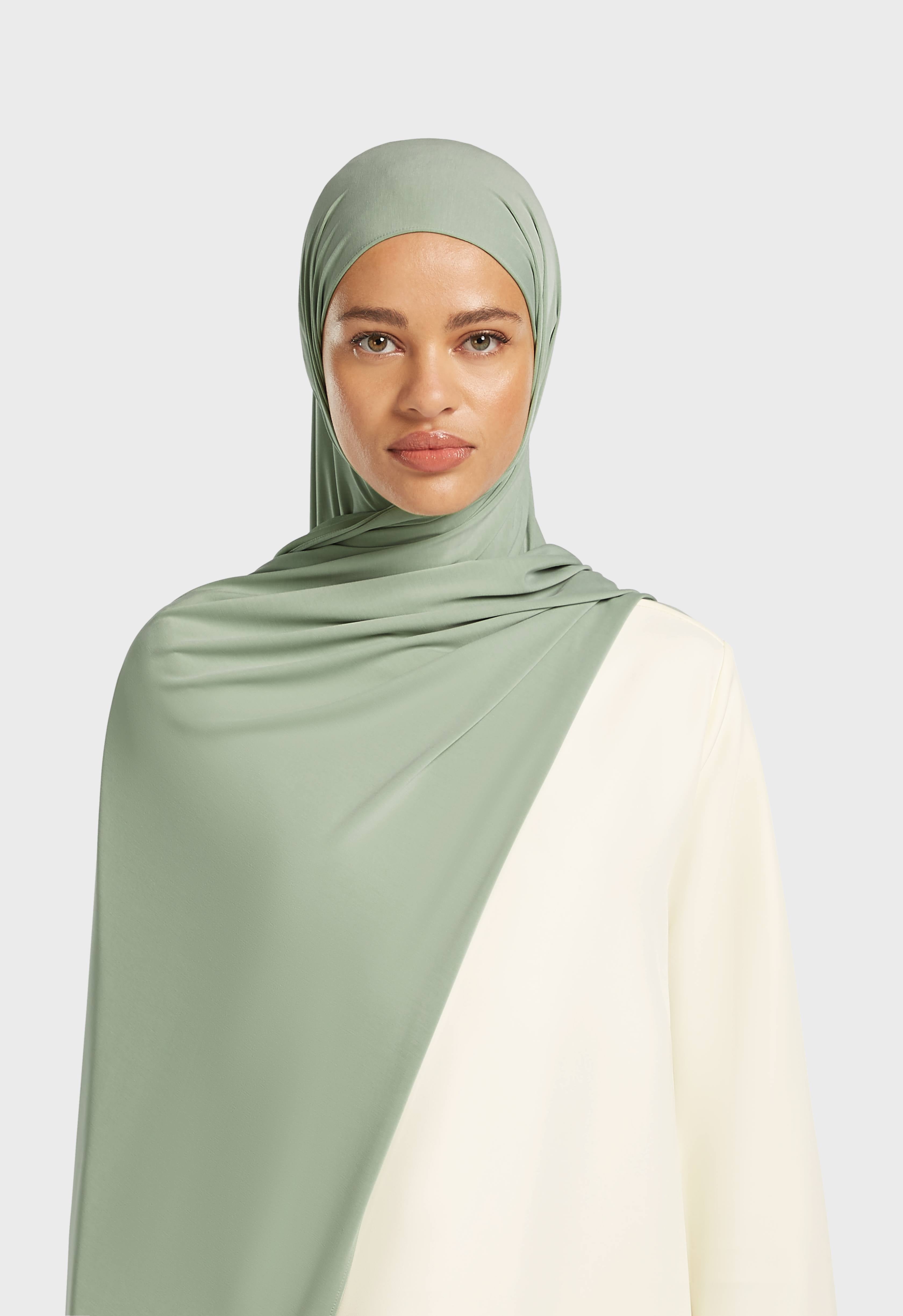 Breathable Jersey Scarf | Aqua Gray