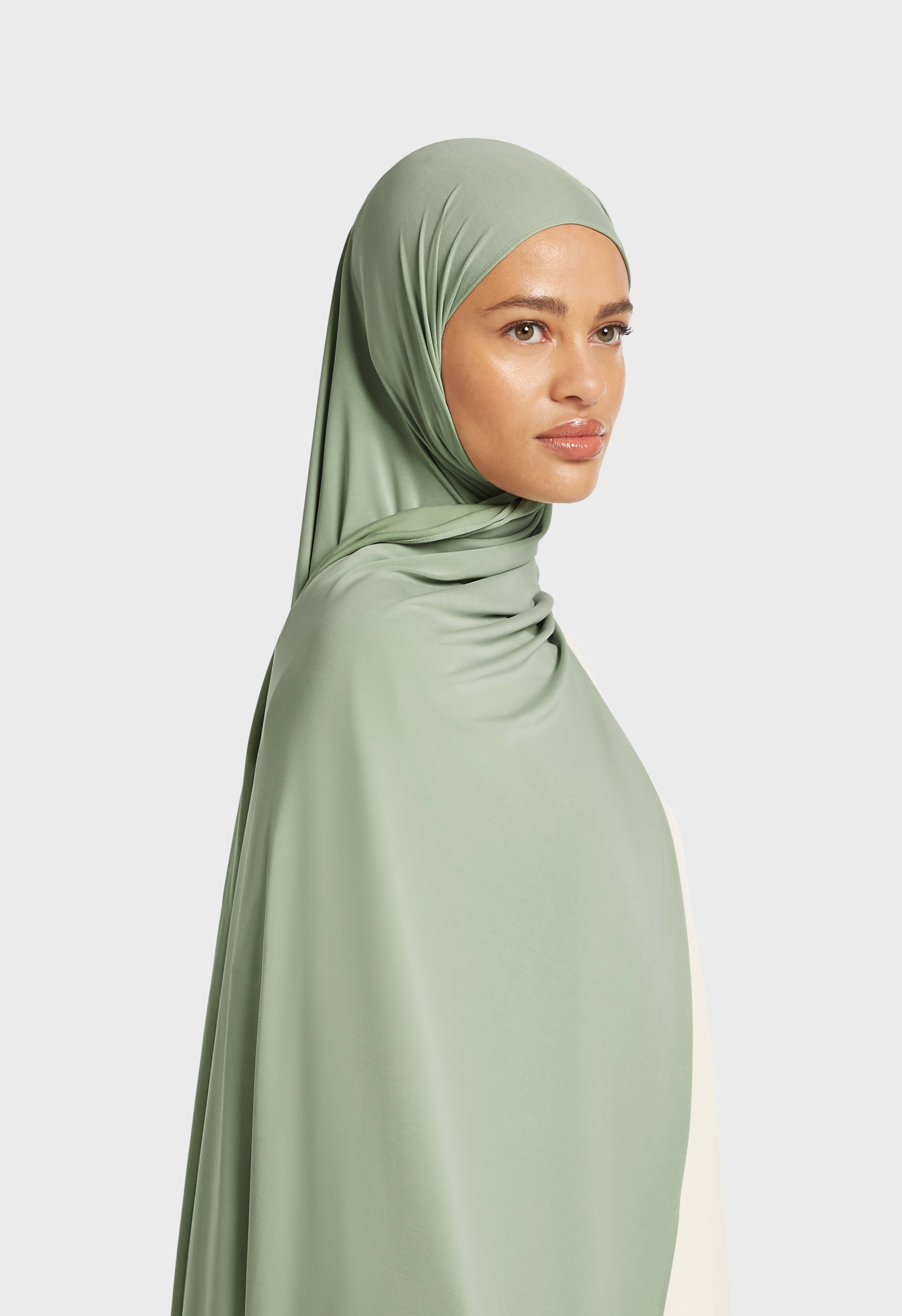 Breathable Jersey Scarf | Aqua Gray