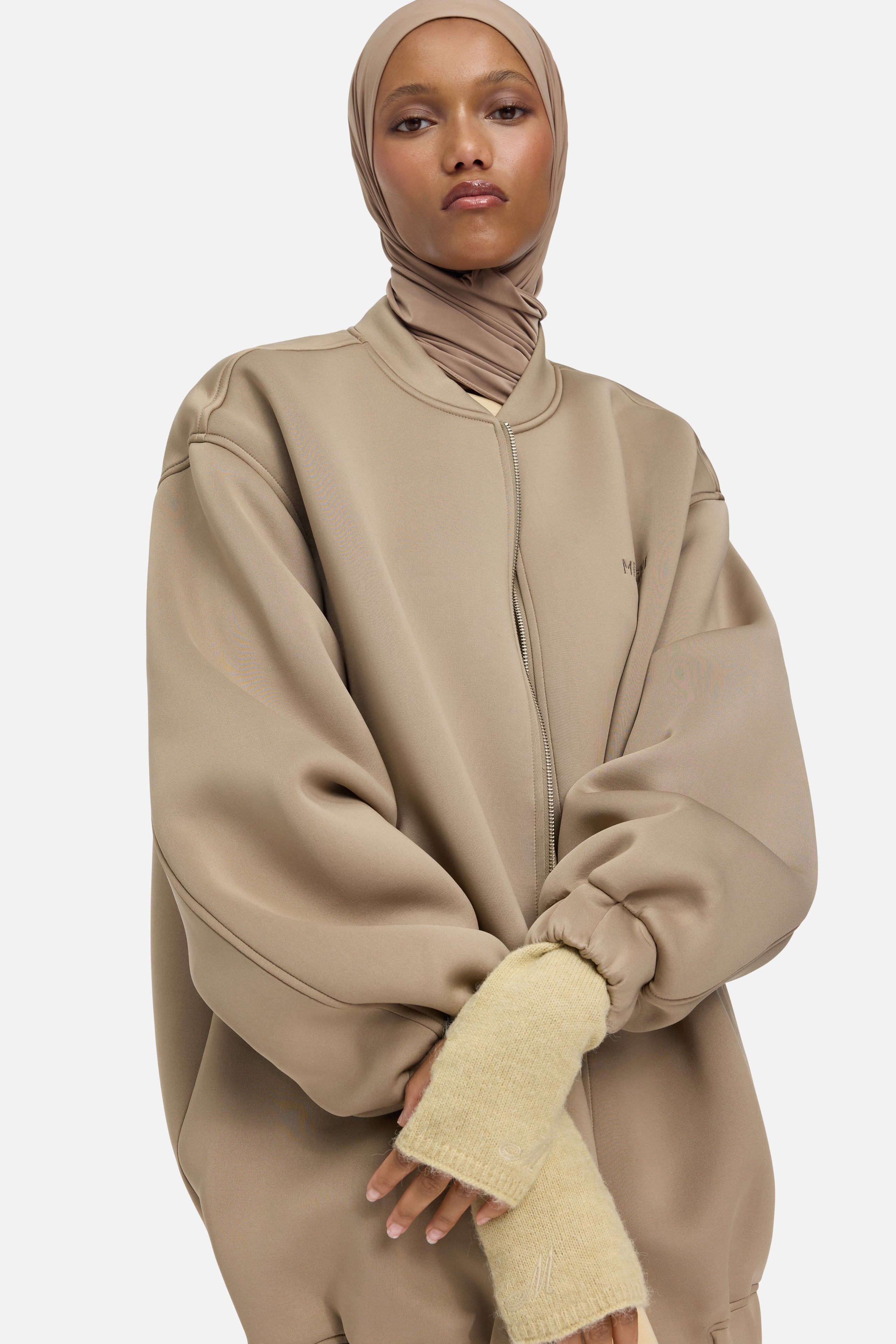 Brushed Knit Gloves | Desert Clay