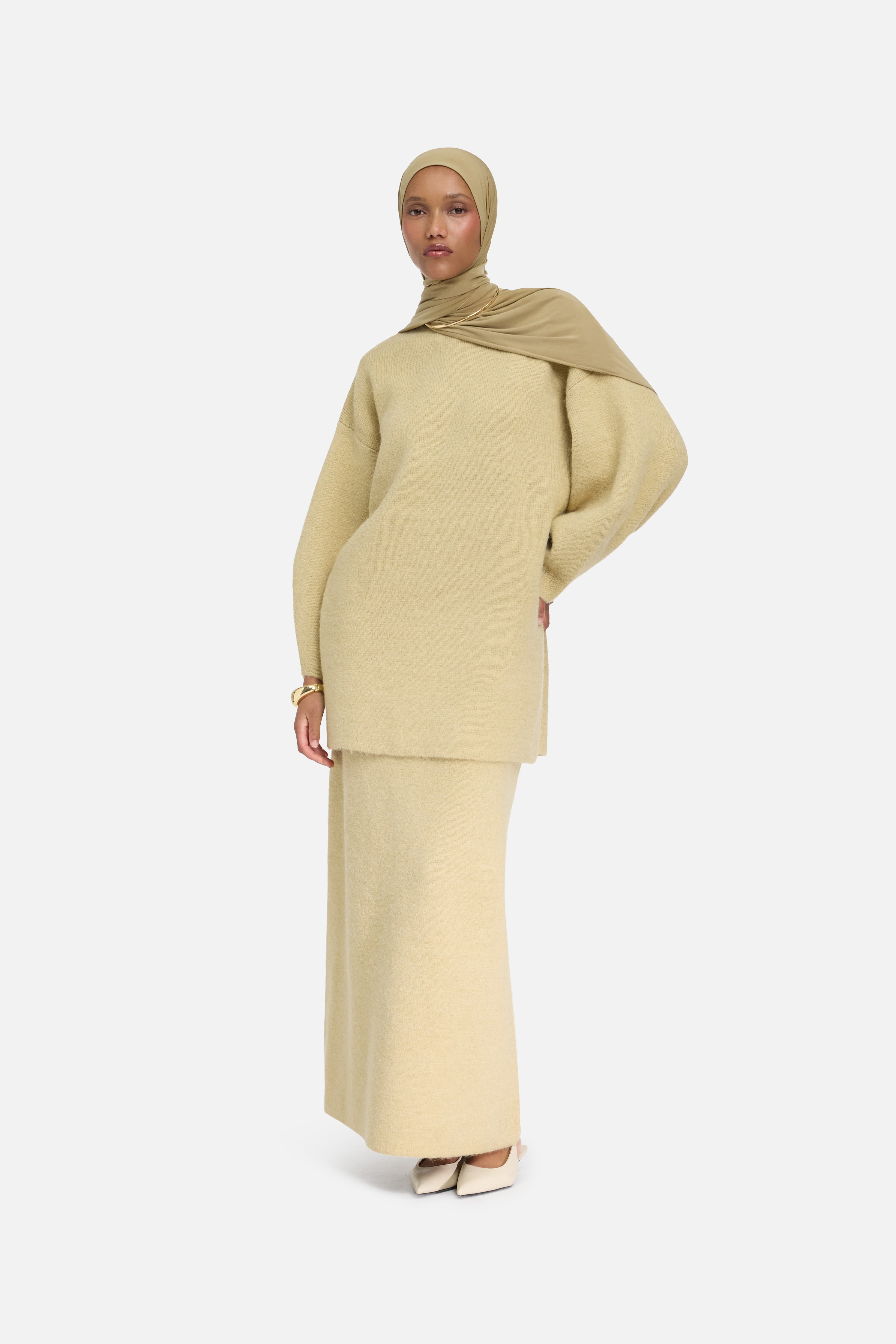 Brushed Knit Sweater | Desert Clay